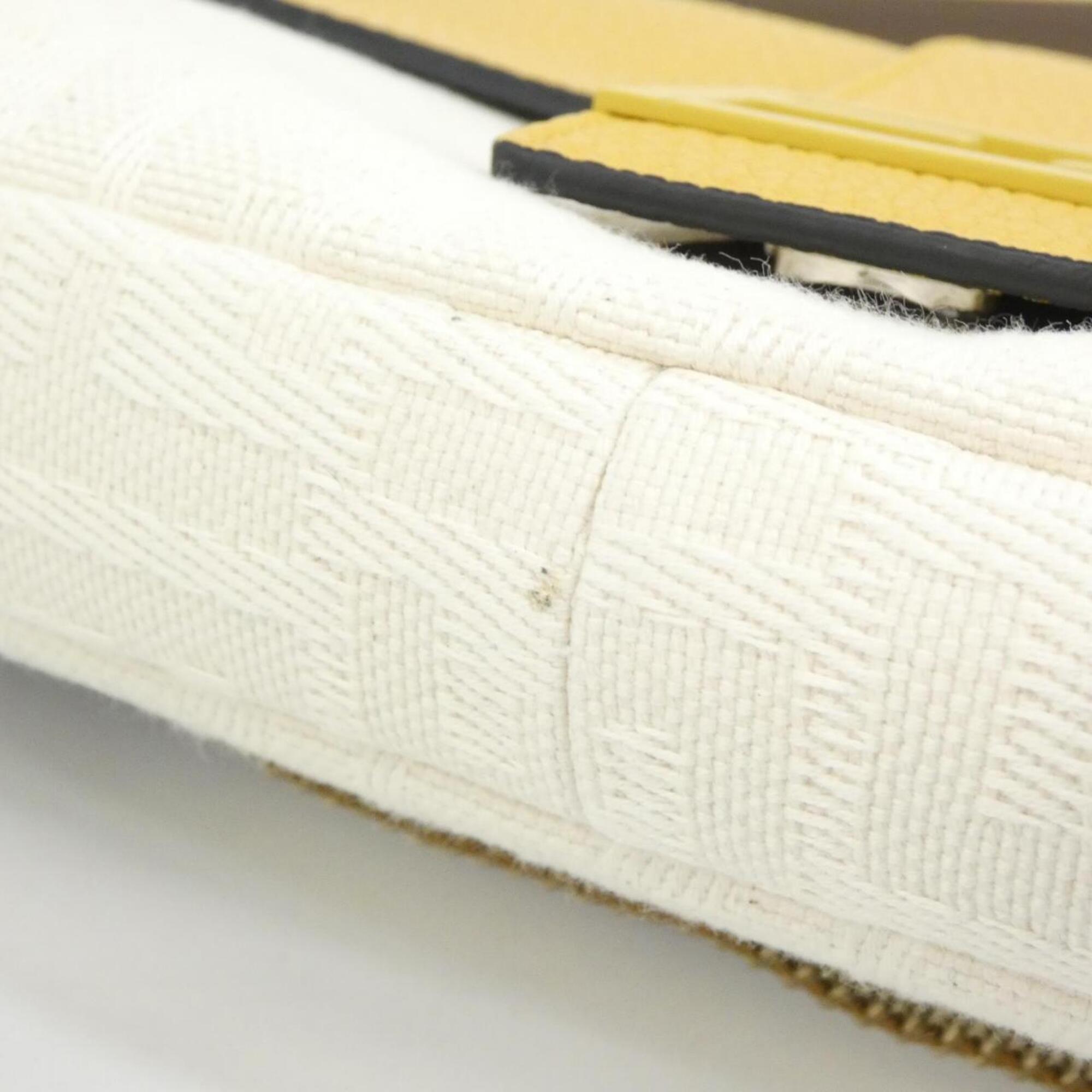 Fendi Yellow Canvas Leather Fanny Pack (Pre-Owned)