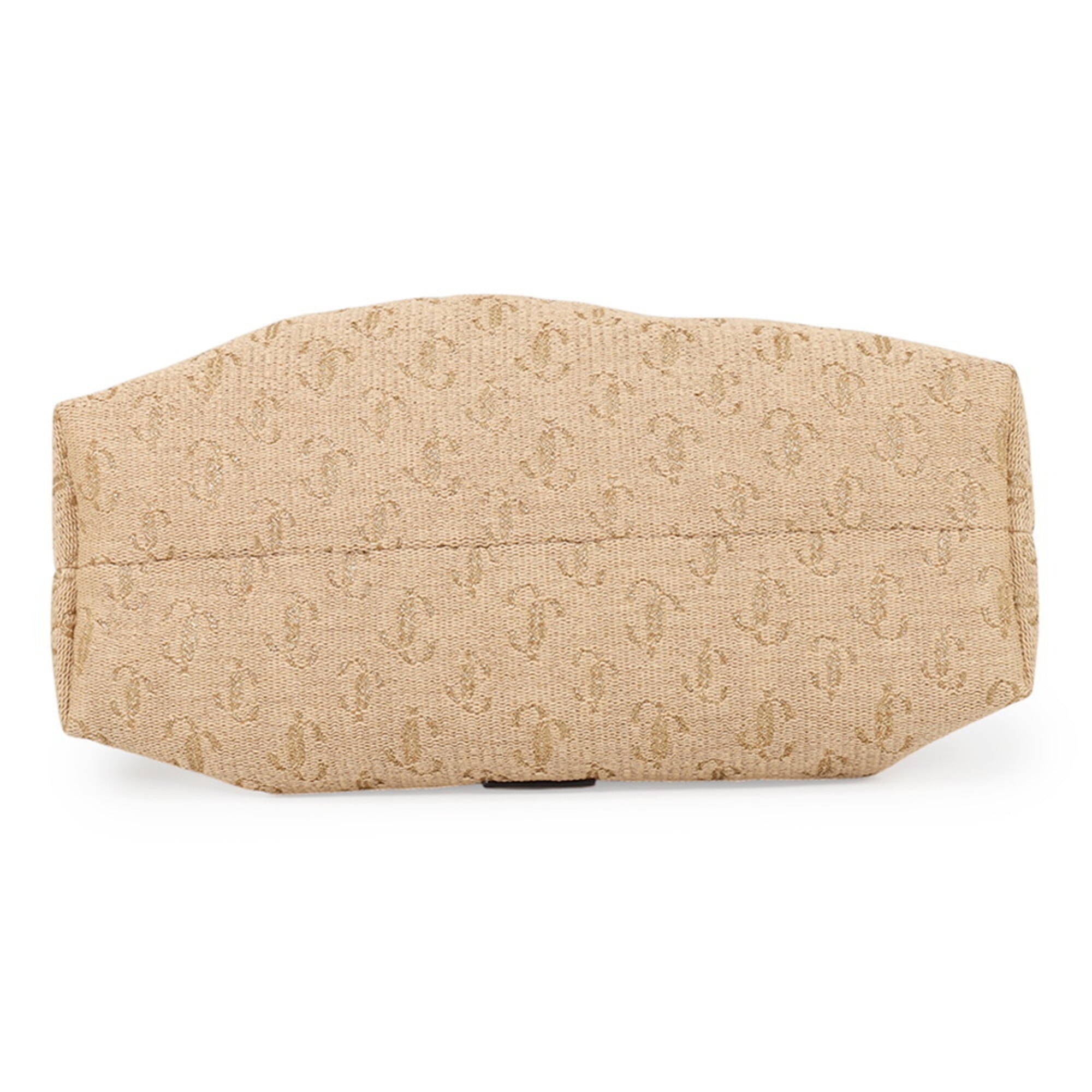 Jimmy Choo Beige Raffia Handbag Shoulder Bag (Pre-Owned)
