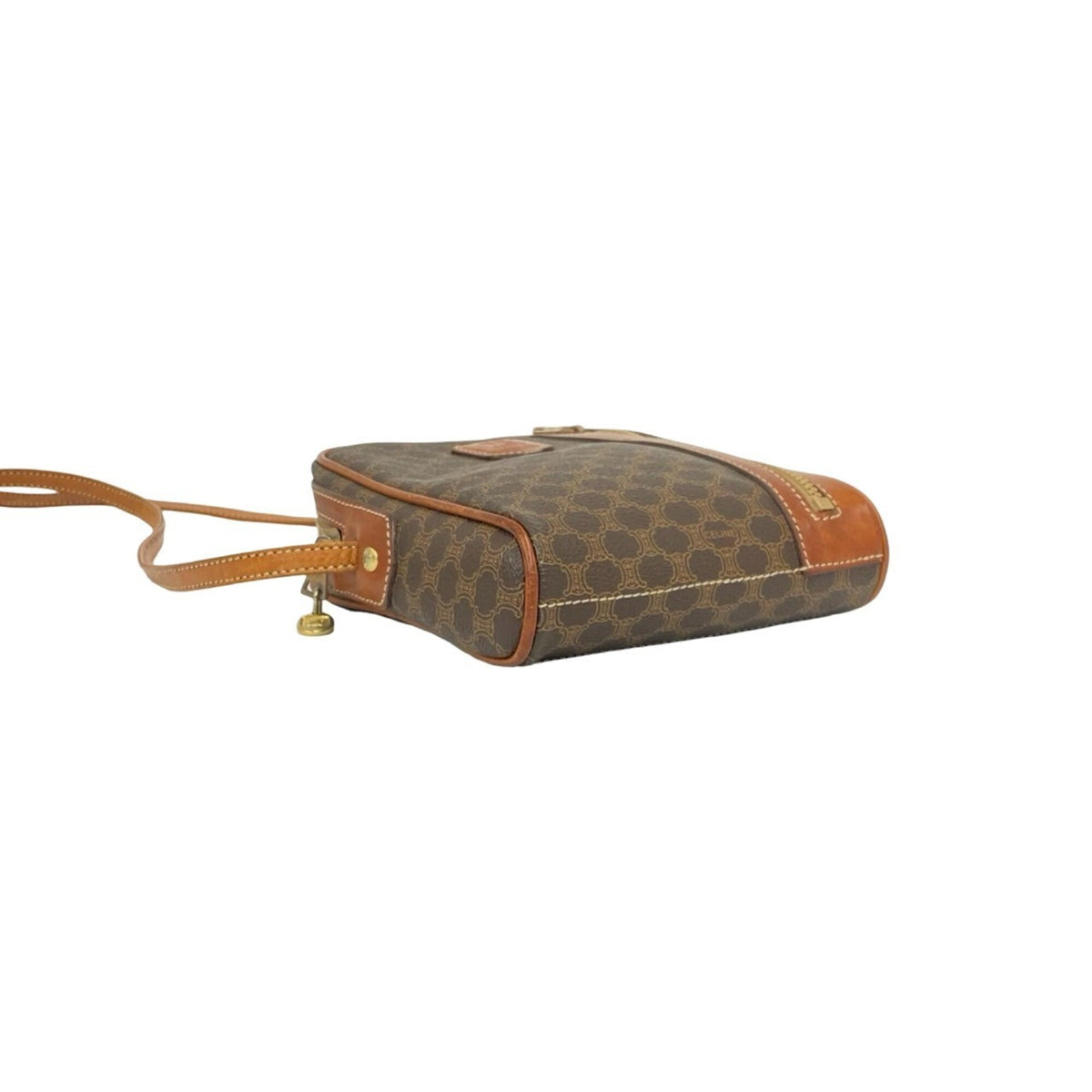Celine Brown Leather Pvc Pochette Shoulder Bag (Pre-Owned)