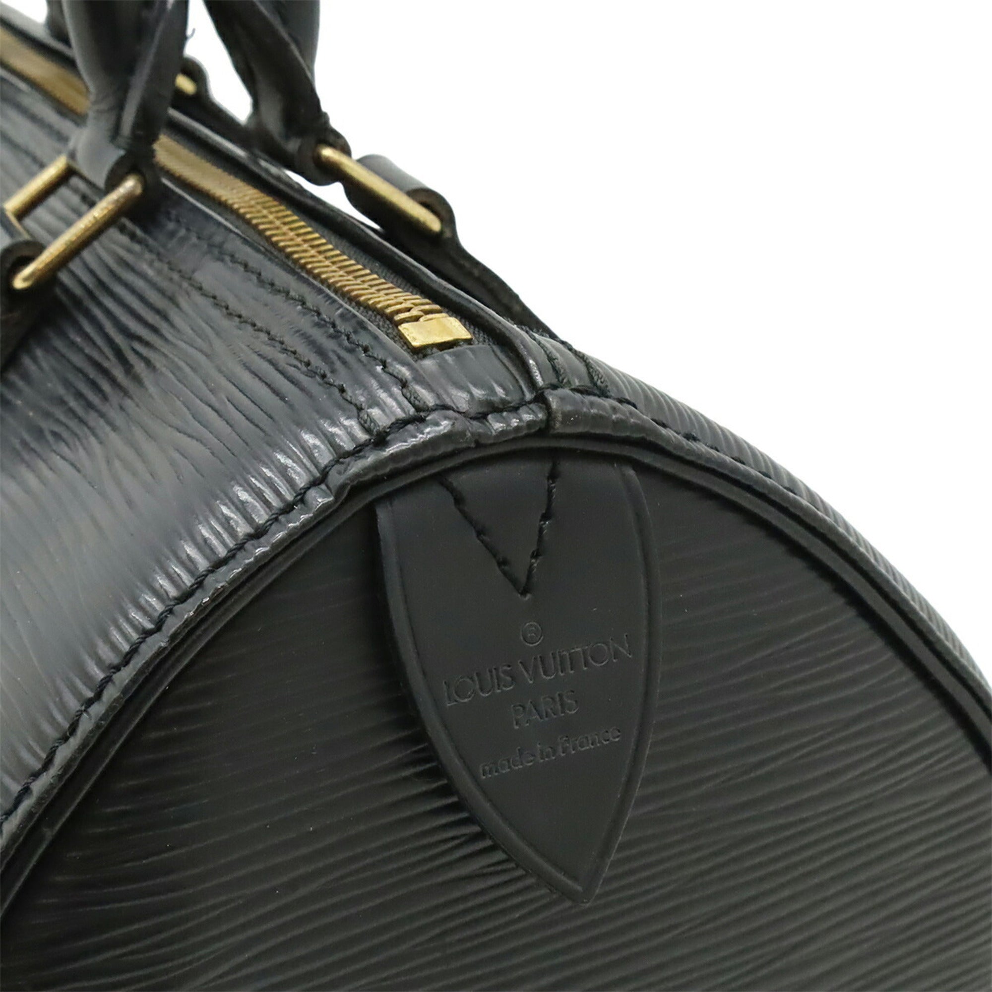 Louis Vuitton Noir Epi Leather Boston Bag Handbag (Pre-Owned)