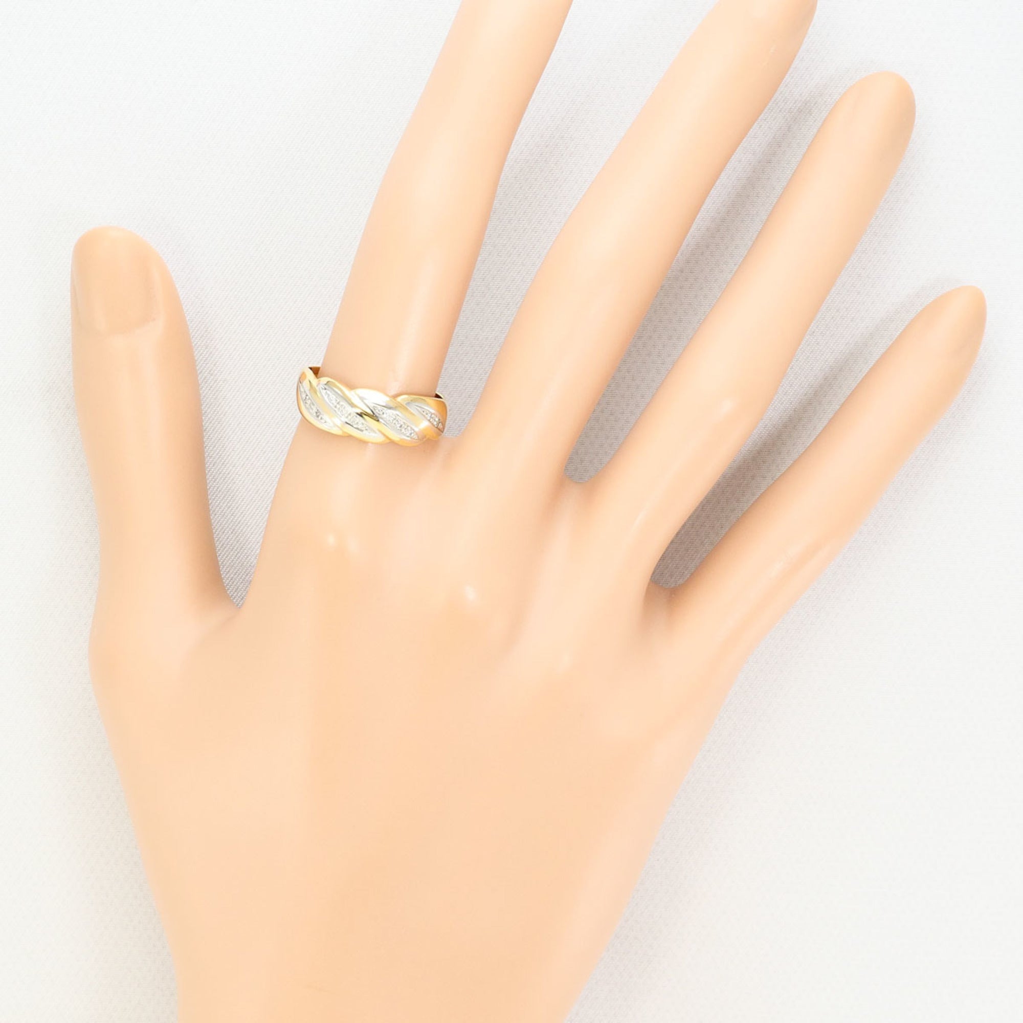 Unbranded Platinum Yellow Gold Yellow Gold (18K) Platinum 900 Band Ring (Pre-Owned)