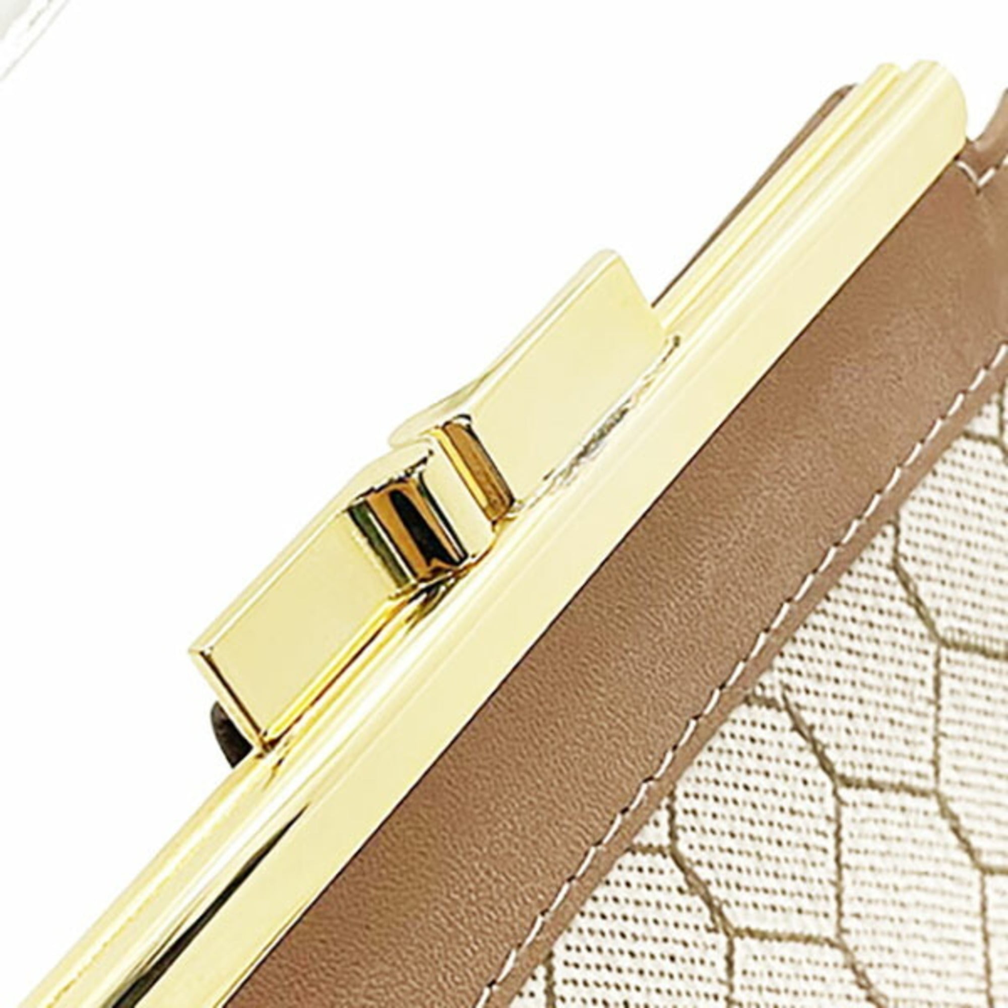 Christian Dior Beige Brown Pvc Leather Wallet (Bi-Fold) (Pre-Owned)