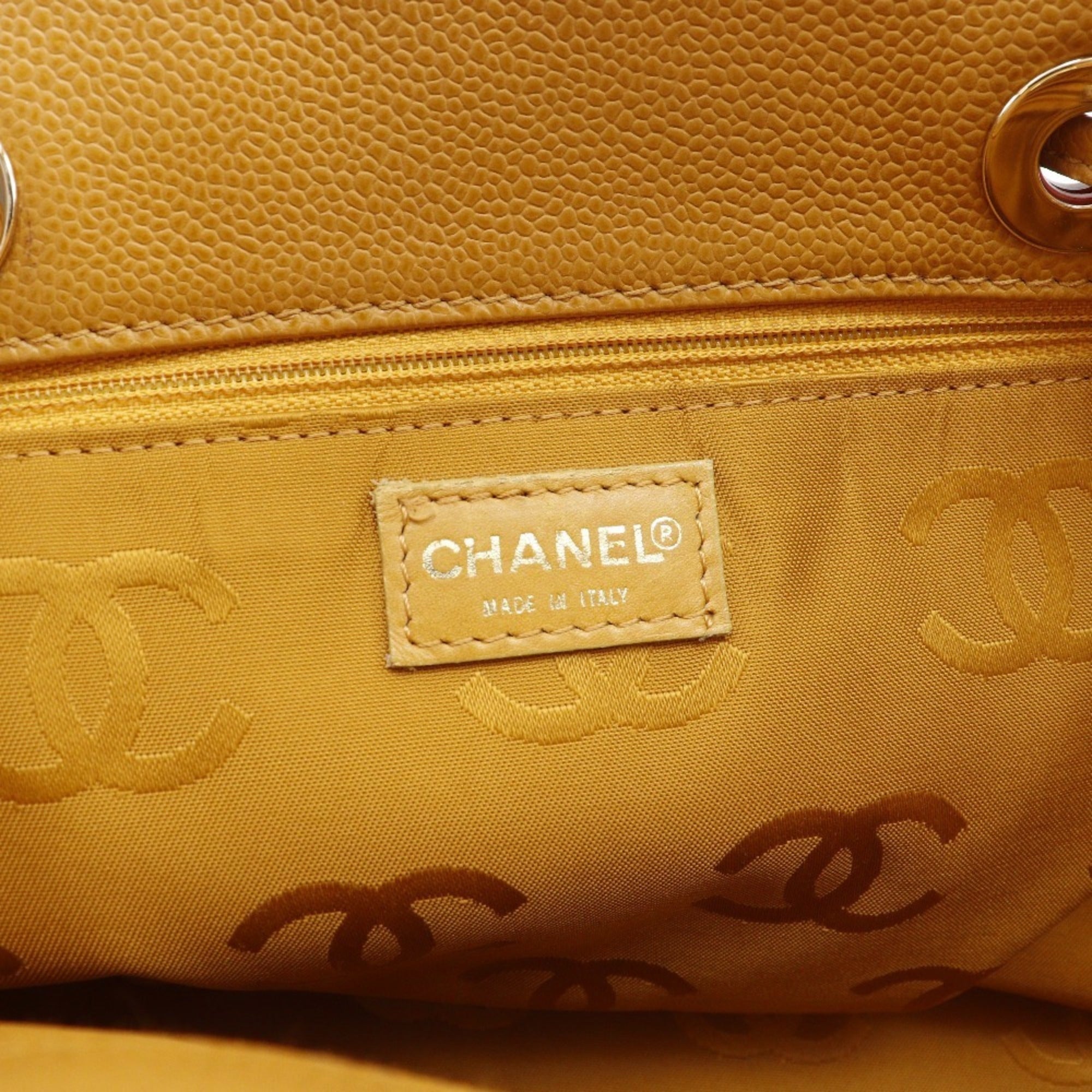 Chanel Brown Grained Calfskin Tote Bag (Pre-Owned)