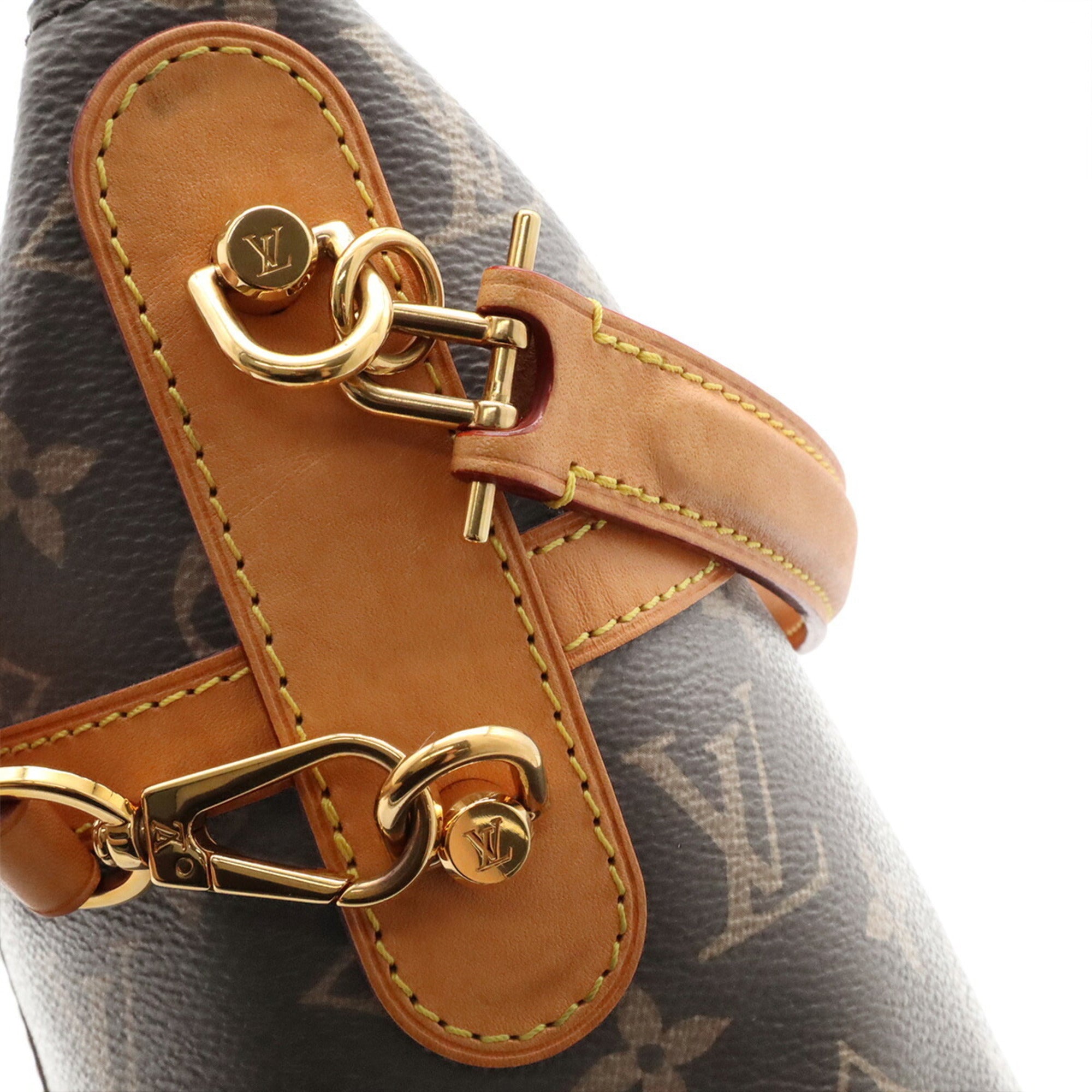 Louis Vuitton Brown Monogram Canvas Handbag Shoulder Bag (Pre-Owned)