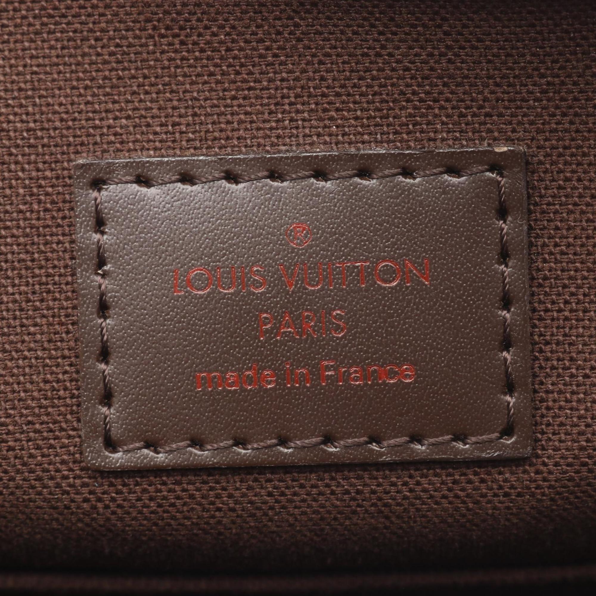 Louis Vuitton Brown Coated Canvas Leather Shoulder Bag (Pre-Owned)