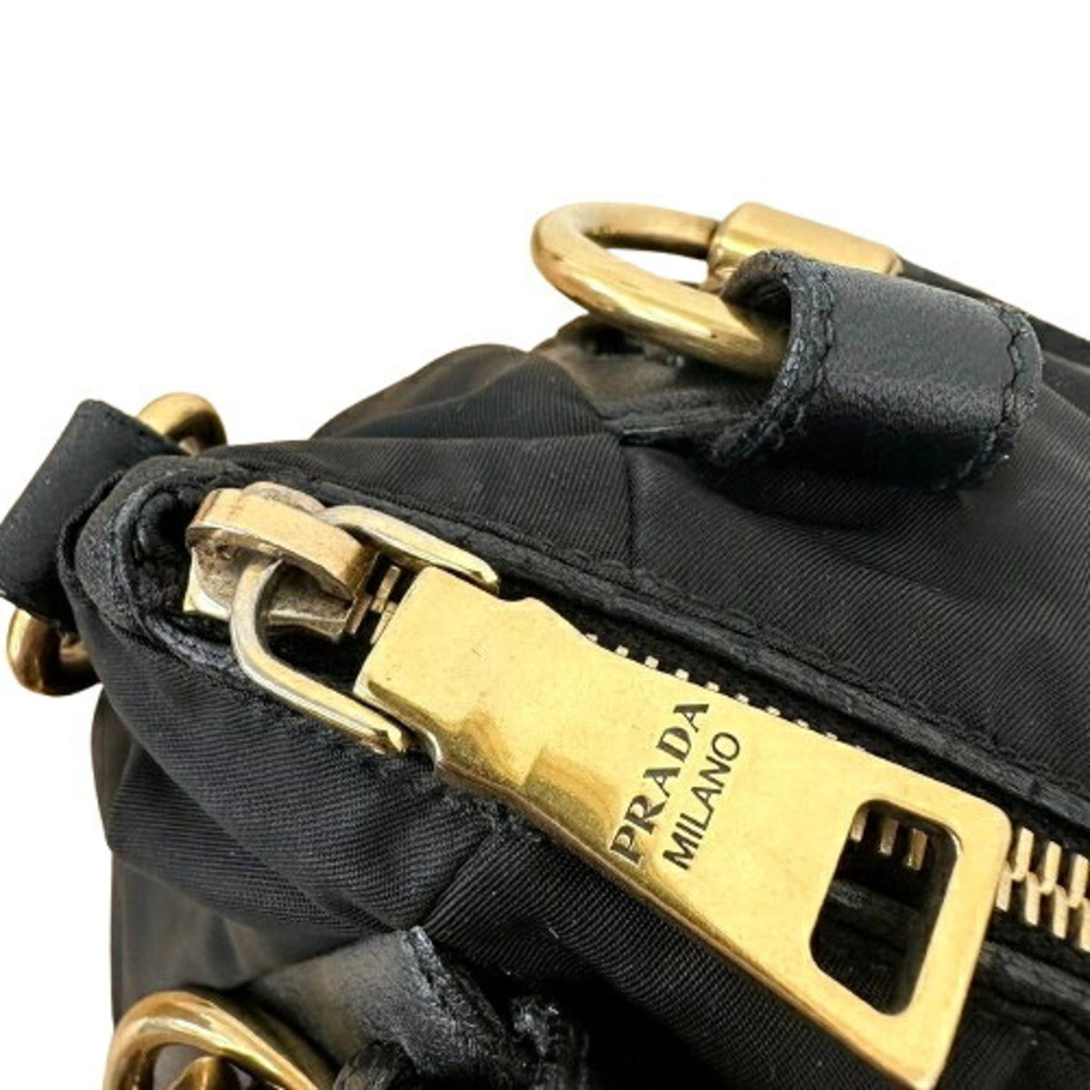 Prada Black Nylon Handbag (Pre-Owned)