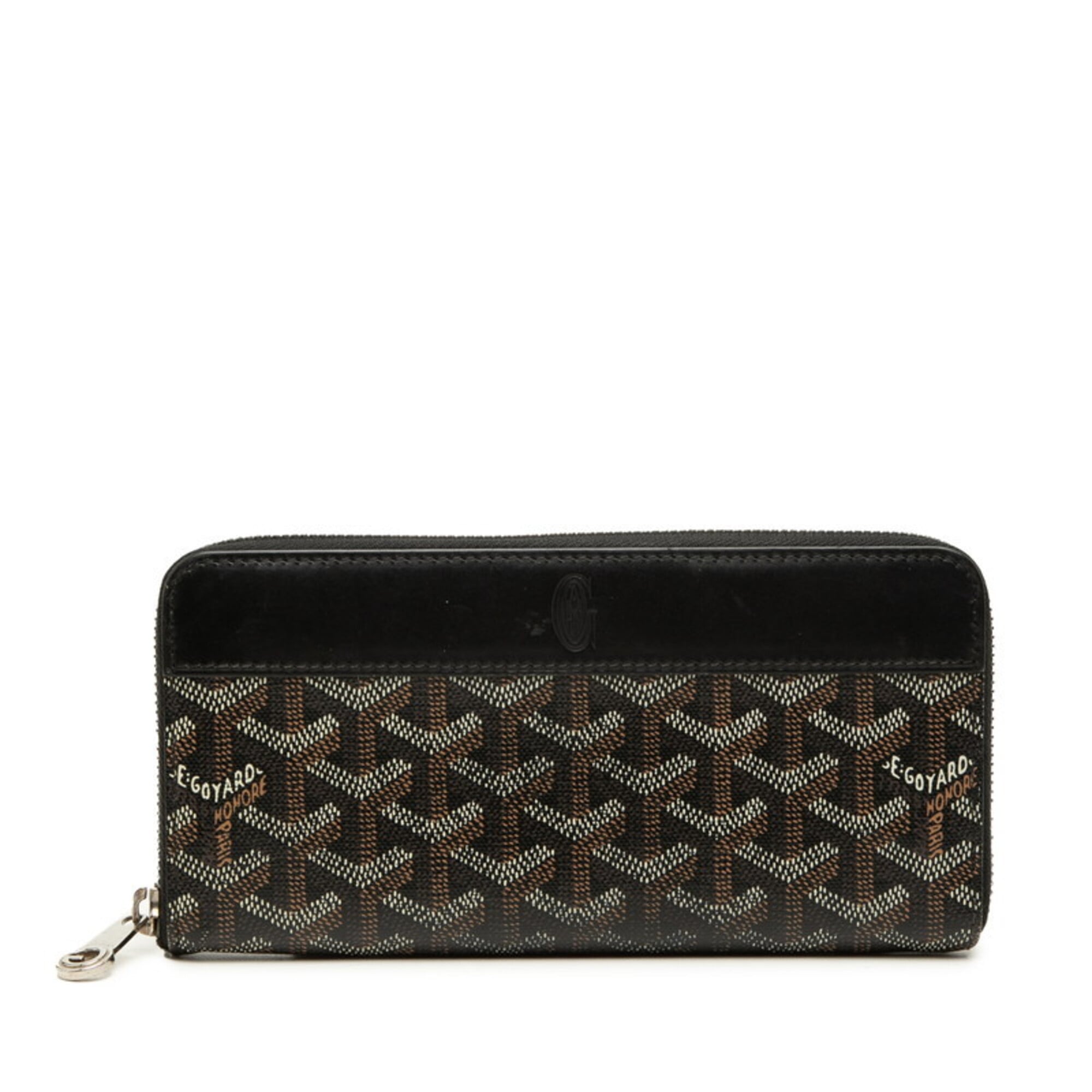 Goyard Black Pvc Leather Long Wallet (Bi-Fold) (Pre-Owned)