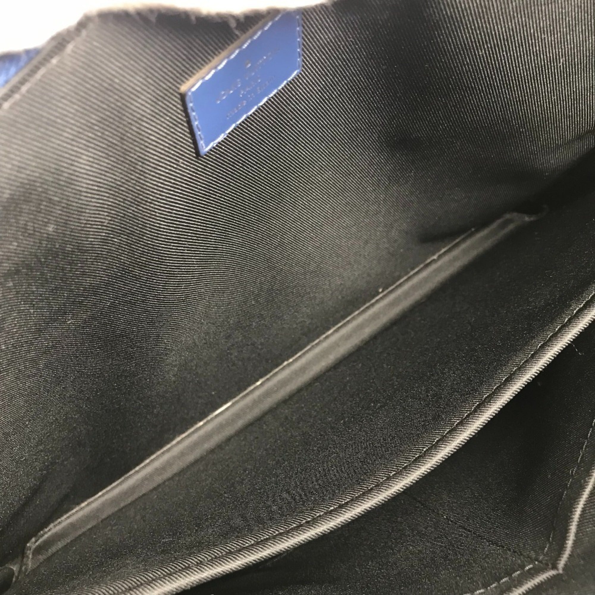 Louis Vuitton Blue Epi Leather Briefcase Handbag Tote Bag (Pre-Owned)