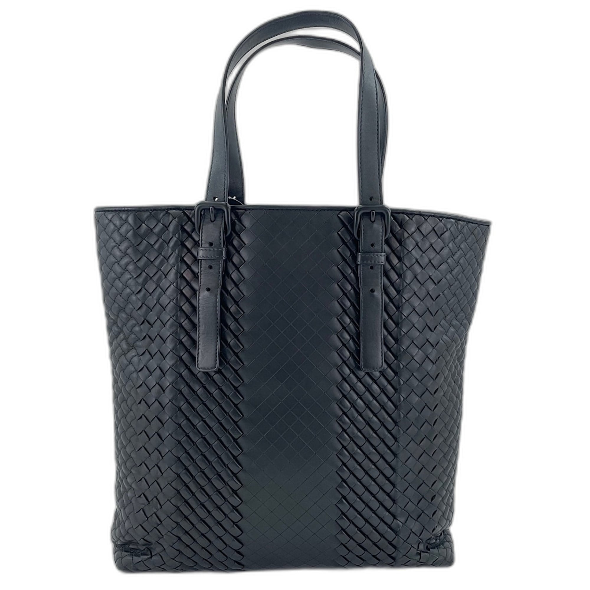 Bottega Veneta Black Intrecciato Tote Bag (Pre-Owned)