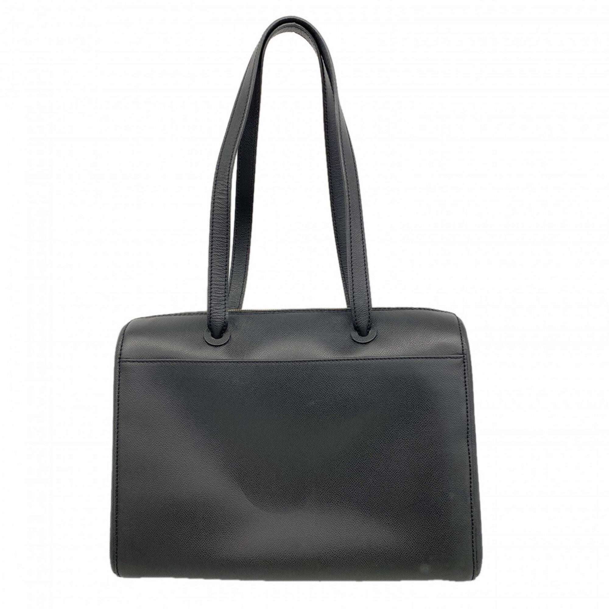 Chanel Black Leather Tote Bag (Pre-Owned)