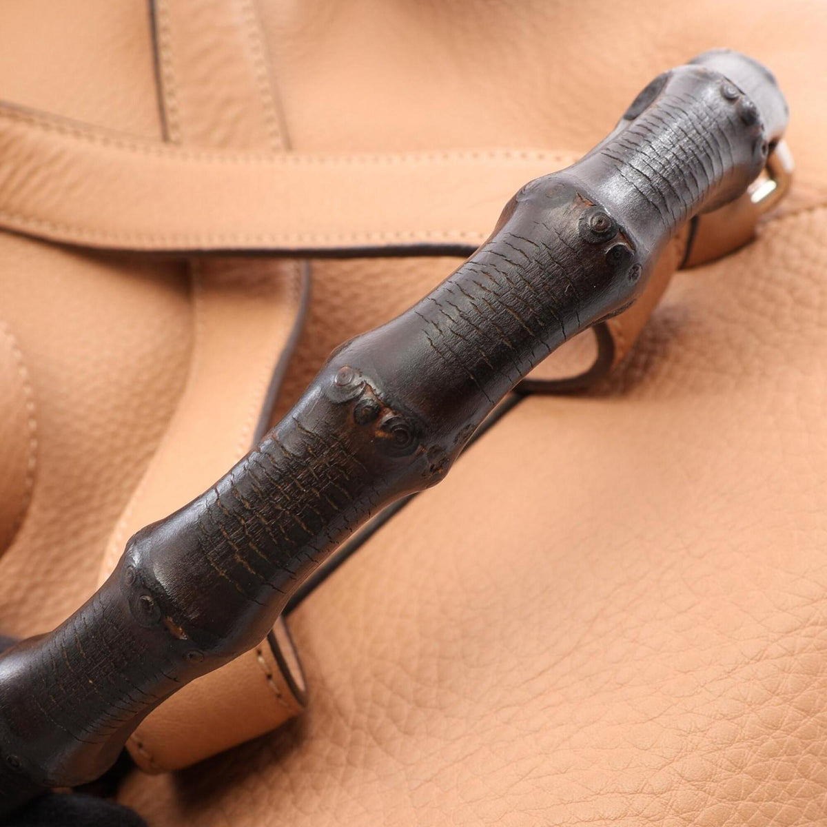 Gucci Beige Leather Backpack (Pre-Owned)