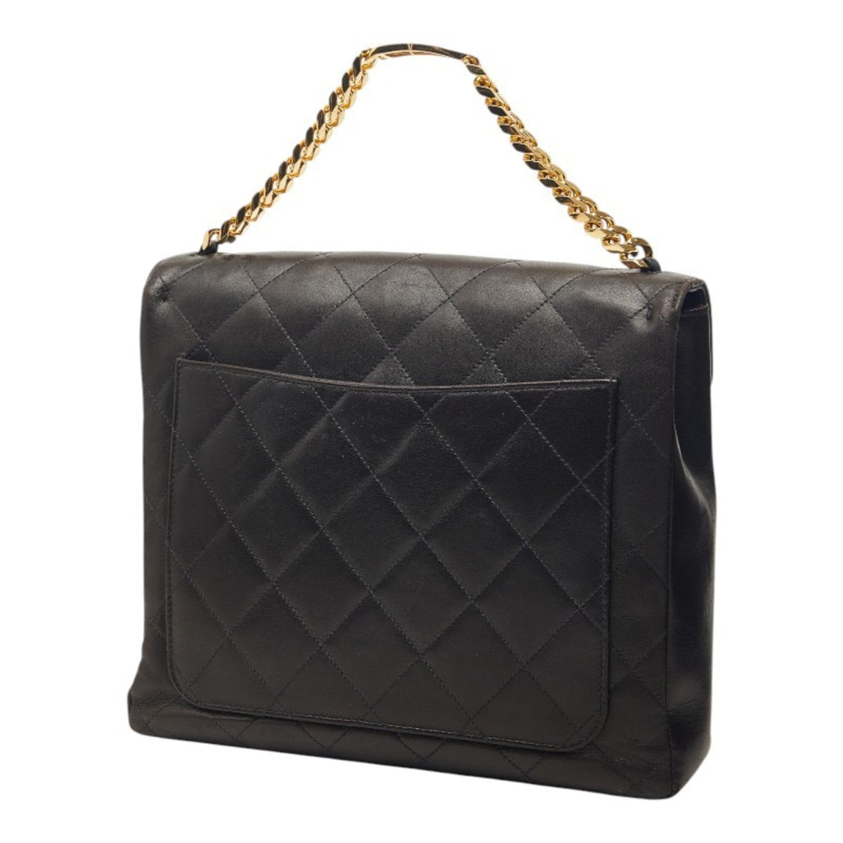 Chanel Black Leather Handbag (Pre-Owned)