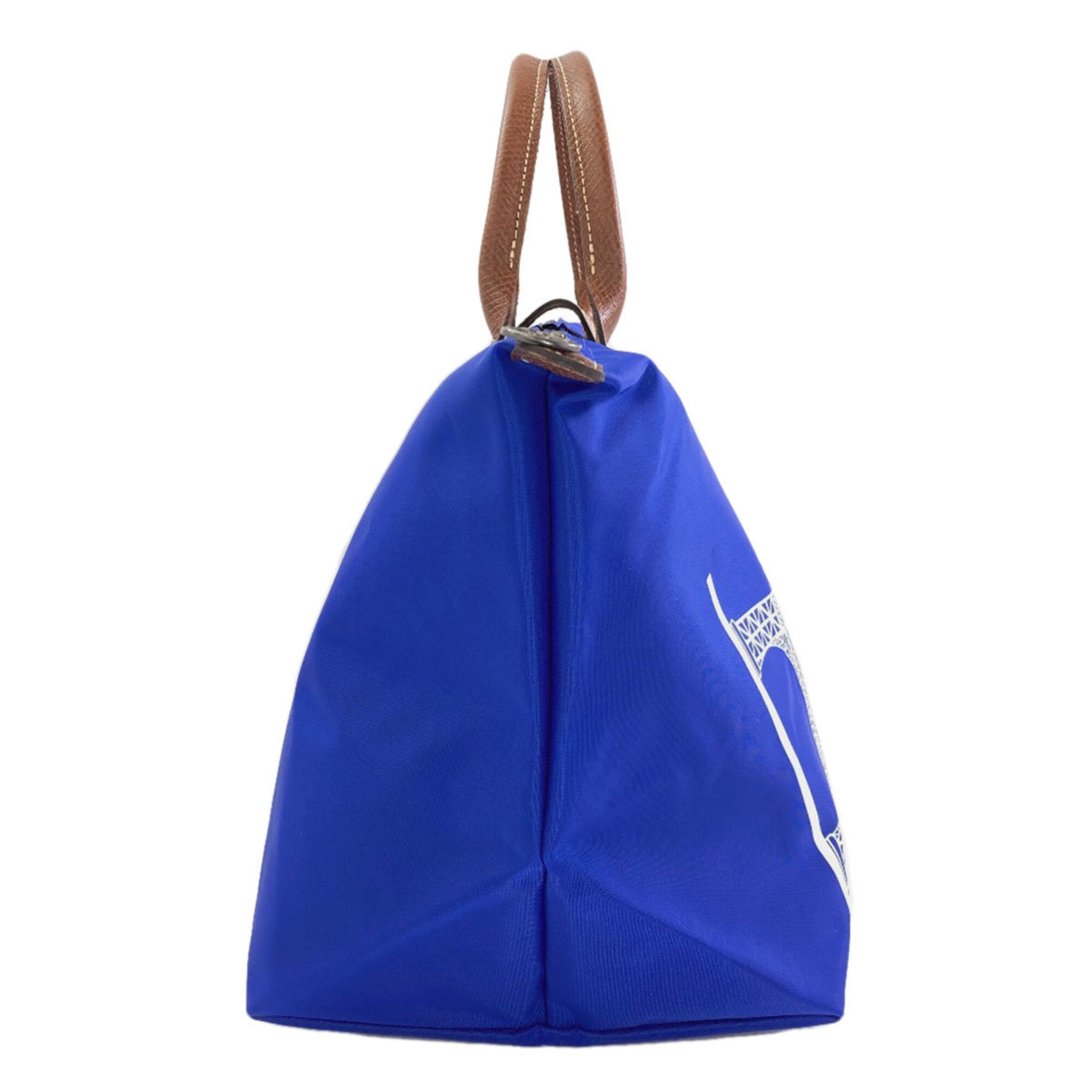 Longchamp Le Pliage Blue Nylon Tote Bag (Pre-Owned)