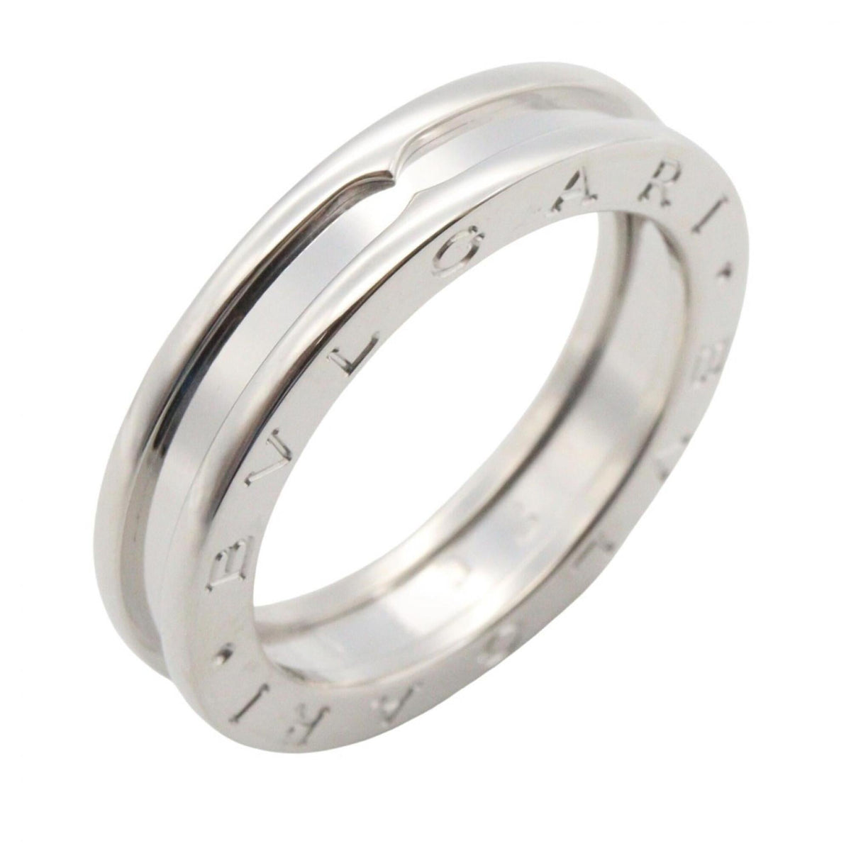Bvlgari Silver White Gold (18K) Band Ring (Pre-Owned)