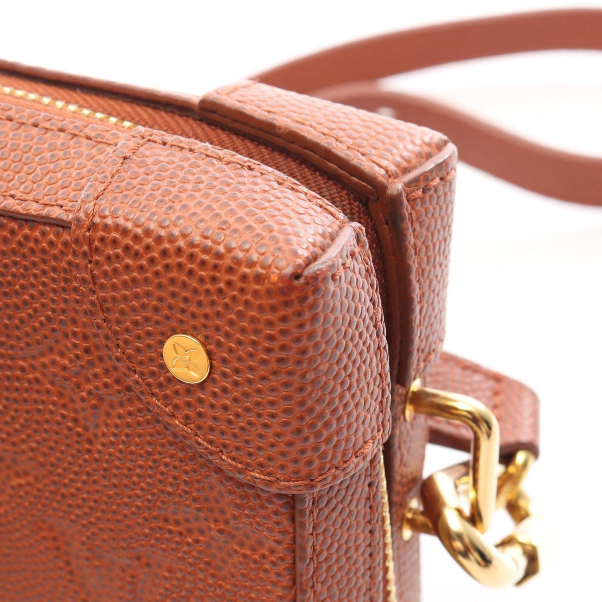 Louis Vuitton Brown Leather Handbag Shoulder Bag (Pre-Owned)