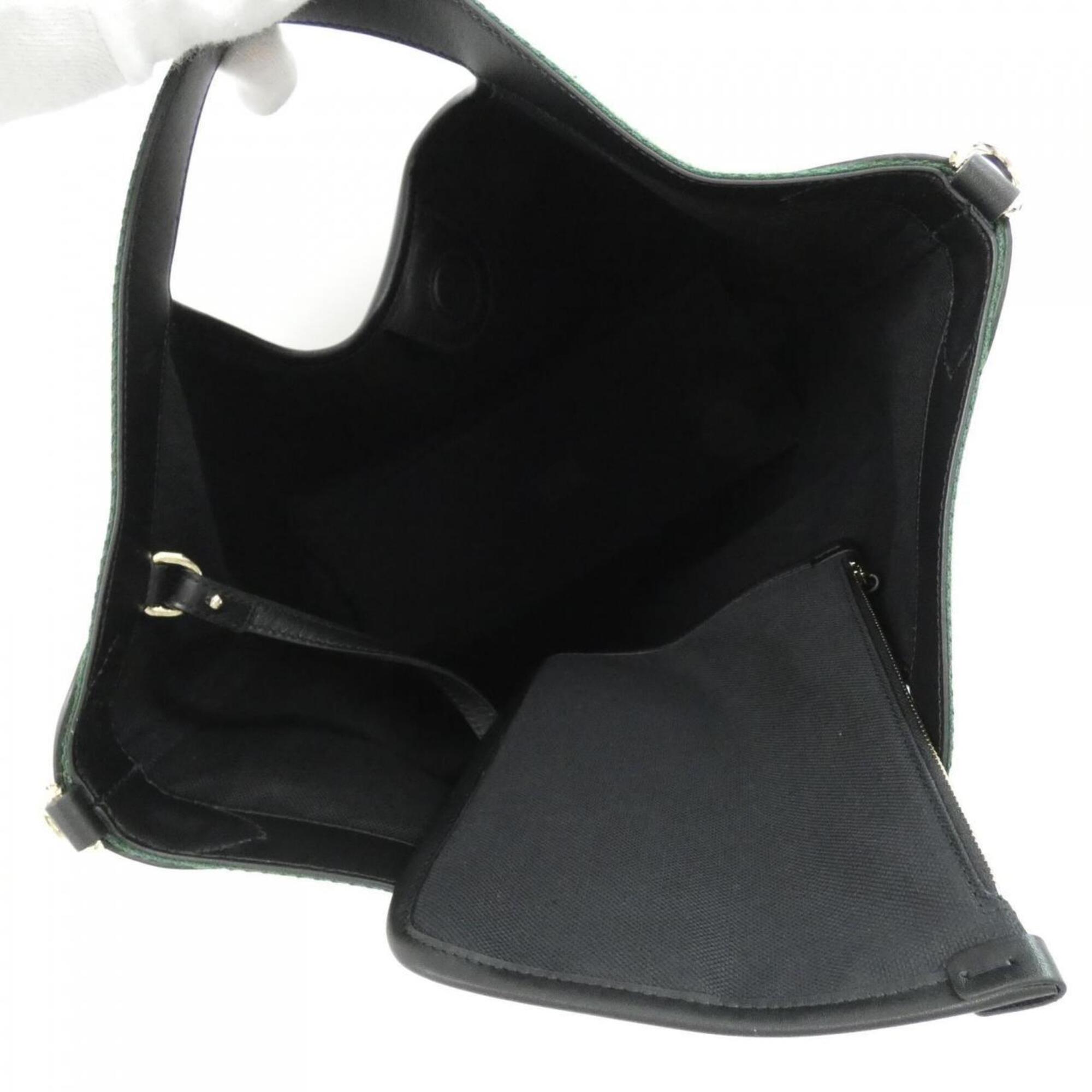 Gucci Ophidia Black Leather Handbag Pouch (Pre-Owned)