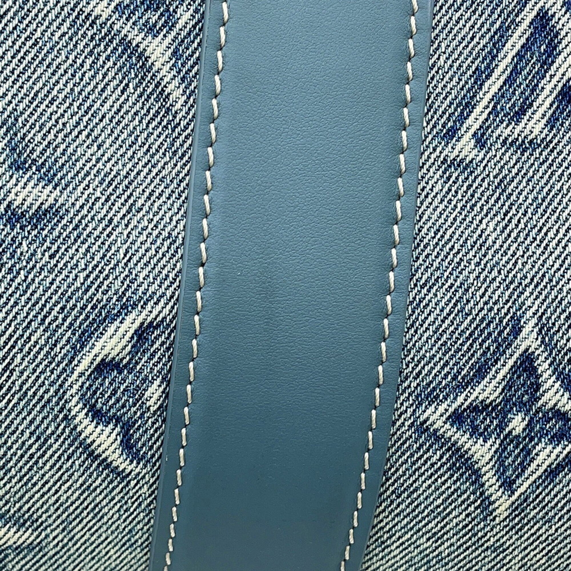 Louis Vuitton Blue Monogram Monogram Handbag Tote Bag (Pre-Owned)
