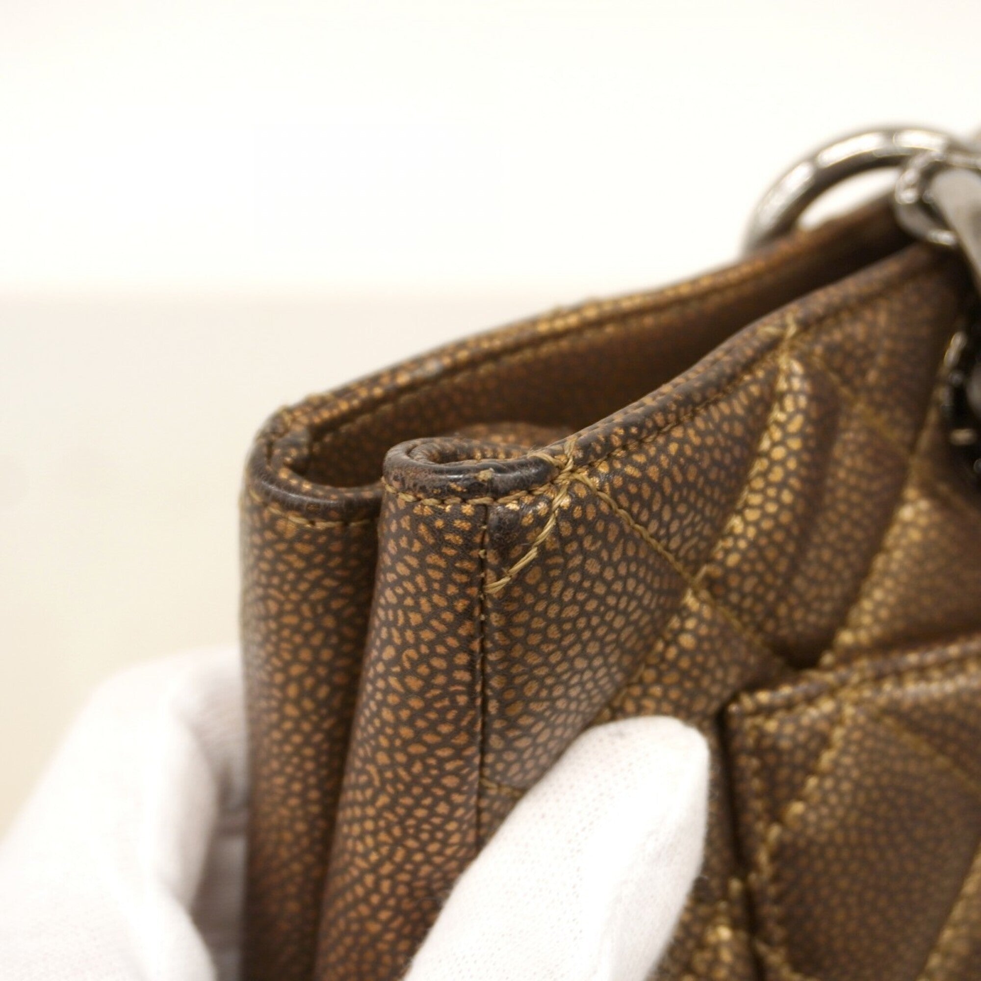 Chanel Brown Grained Calfskin Tote Bag (Pre-Owned)