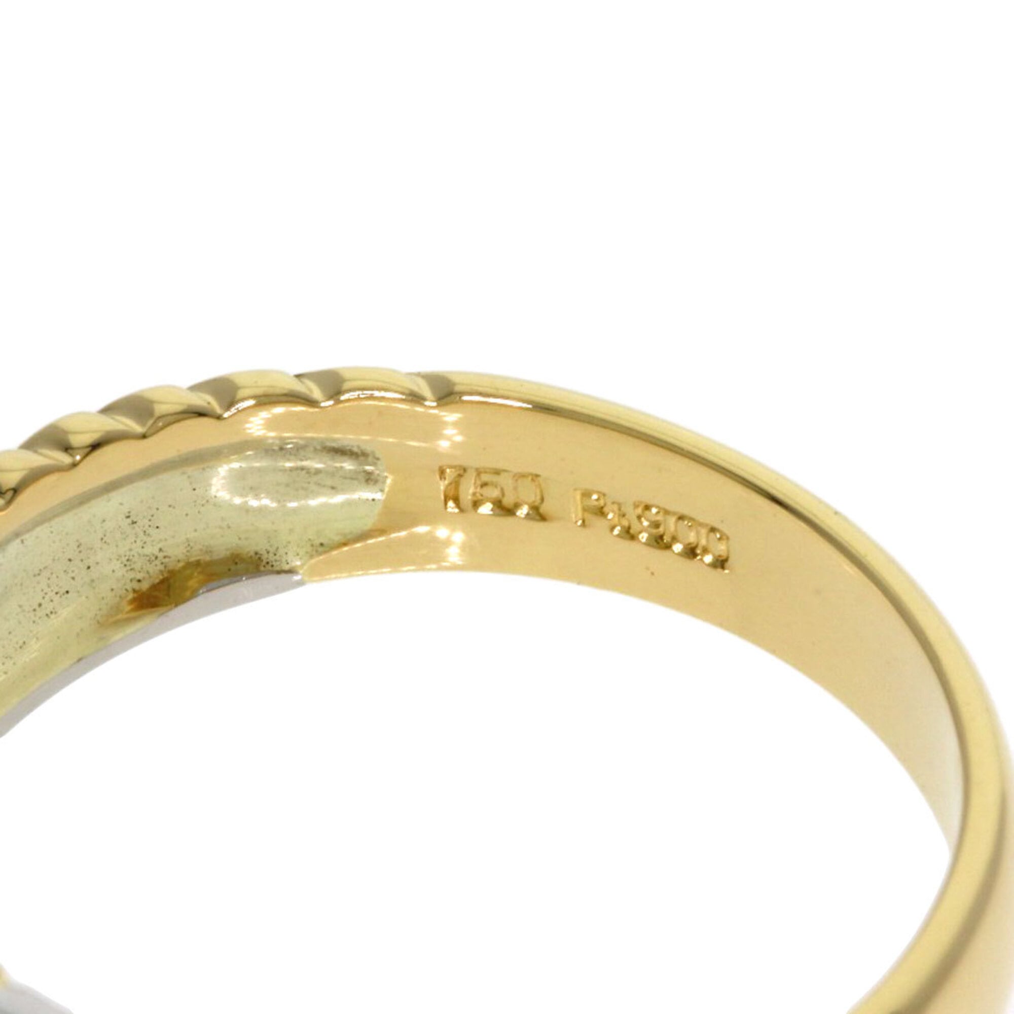 Celine Yellow Gold (18K) Platinum 900 Band Ring (Pre-Owned)