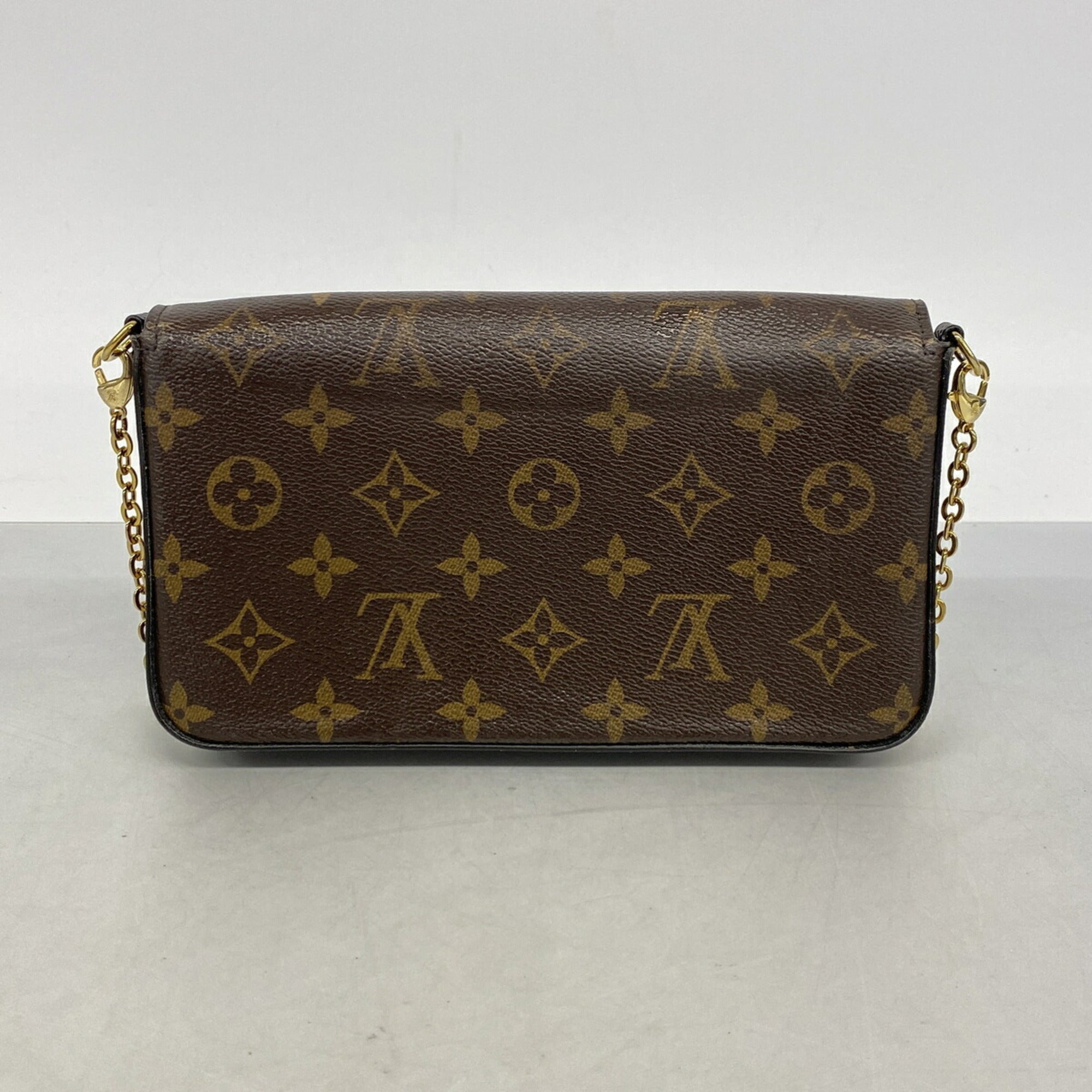Louis Vuitton Brown Fuchsia Chain/Shoulder Wallet (Pre-Owned)