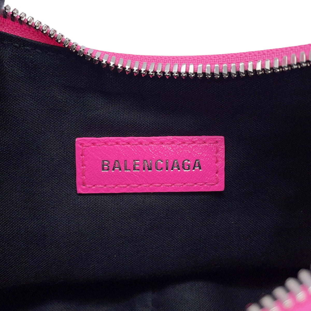 Balenciaga Pink Leather Handbag Pouch Shoulder Bag (Pre-Owned)