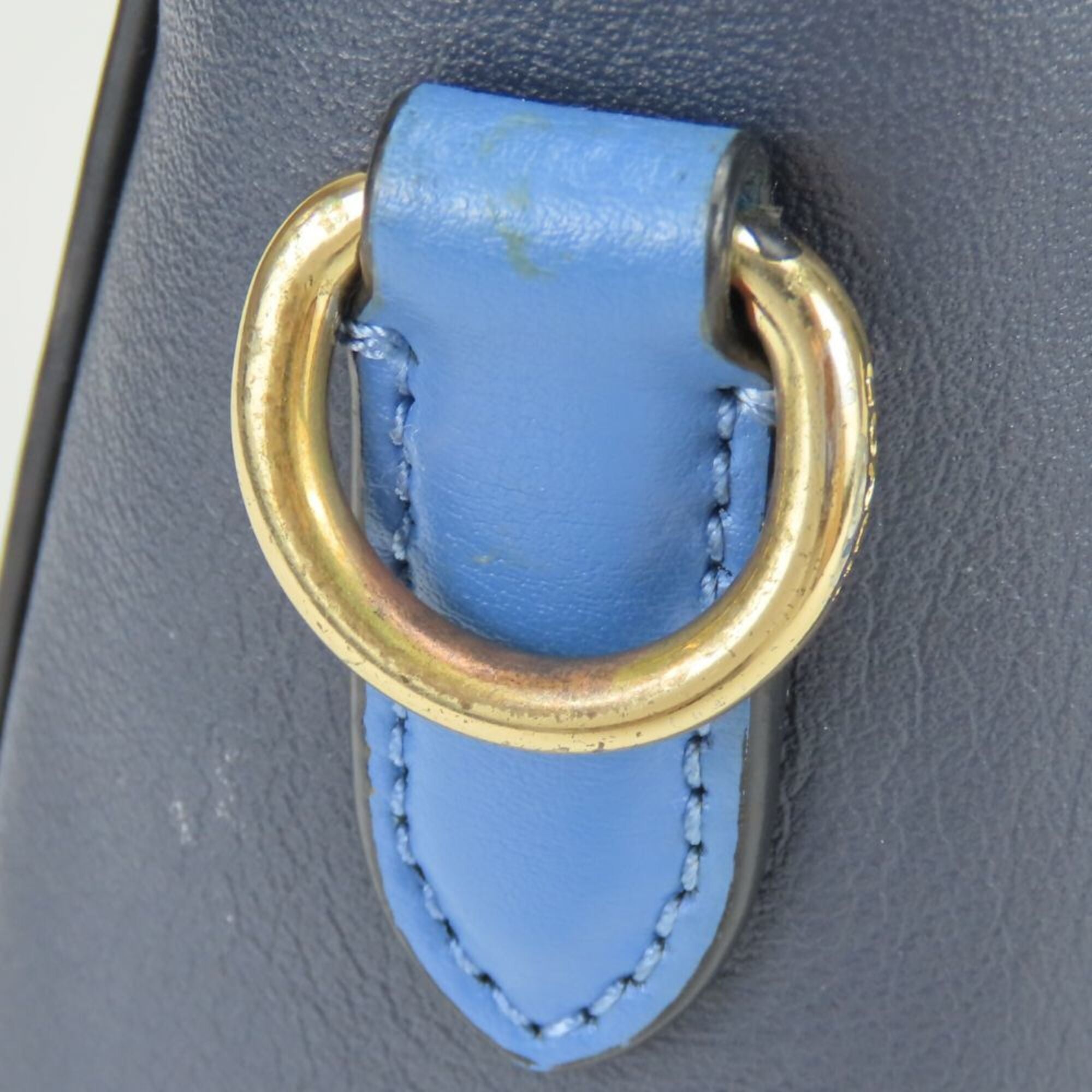Coach Blue Navy Shoulder Bag (Pre-Owned)
