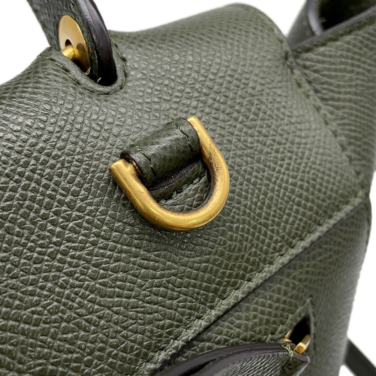 Celine Green Leather Handbag (Pre-Owned)