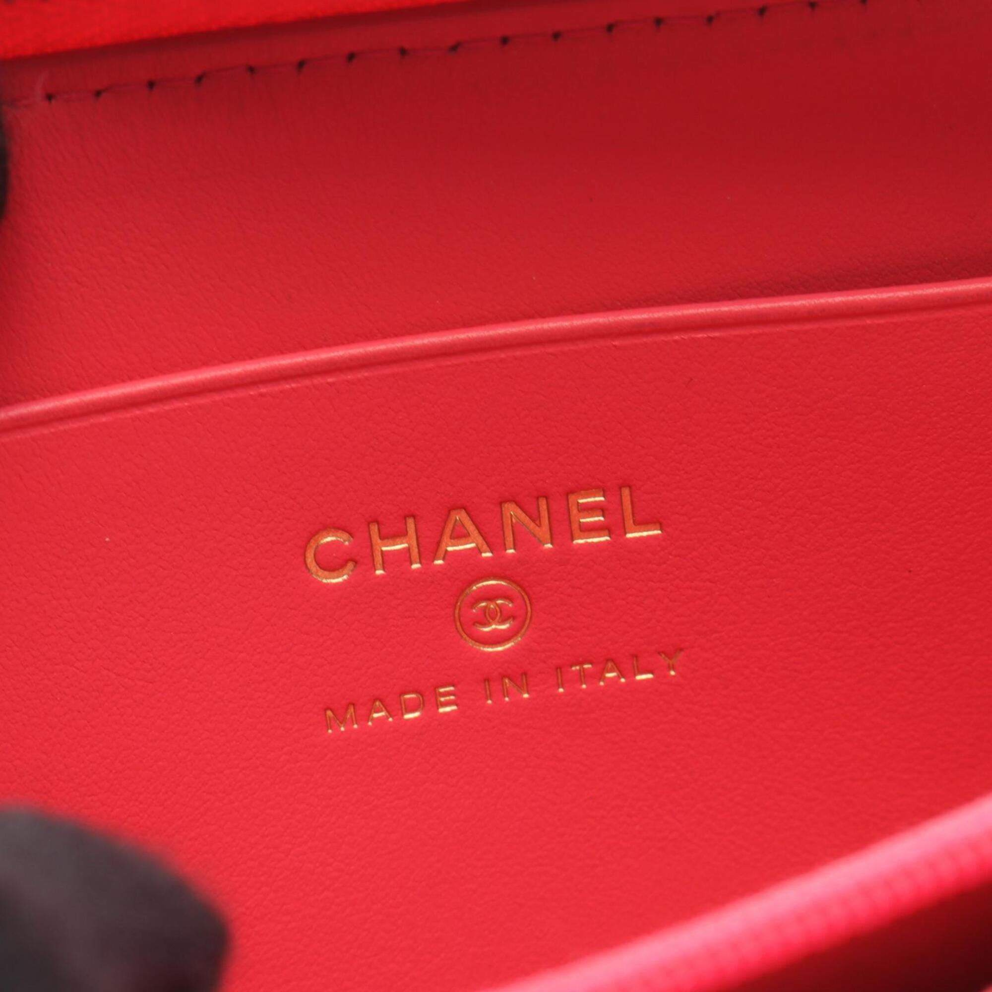 Chanel Pink Grained Calfskin Coin Purse/Coin Case (Pre-Owned)