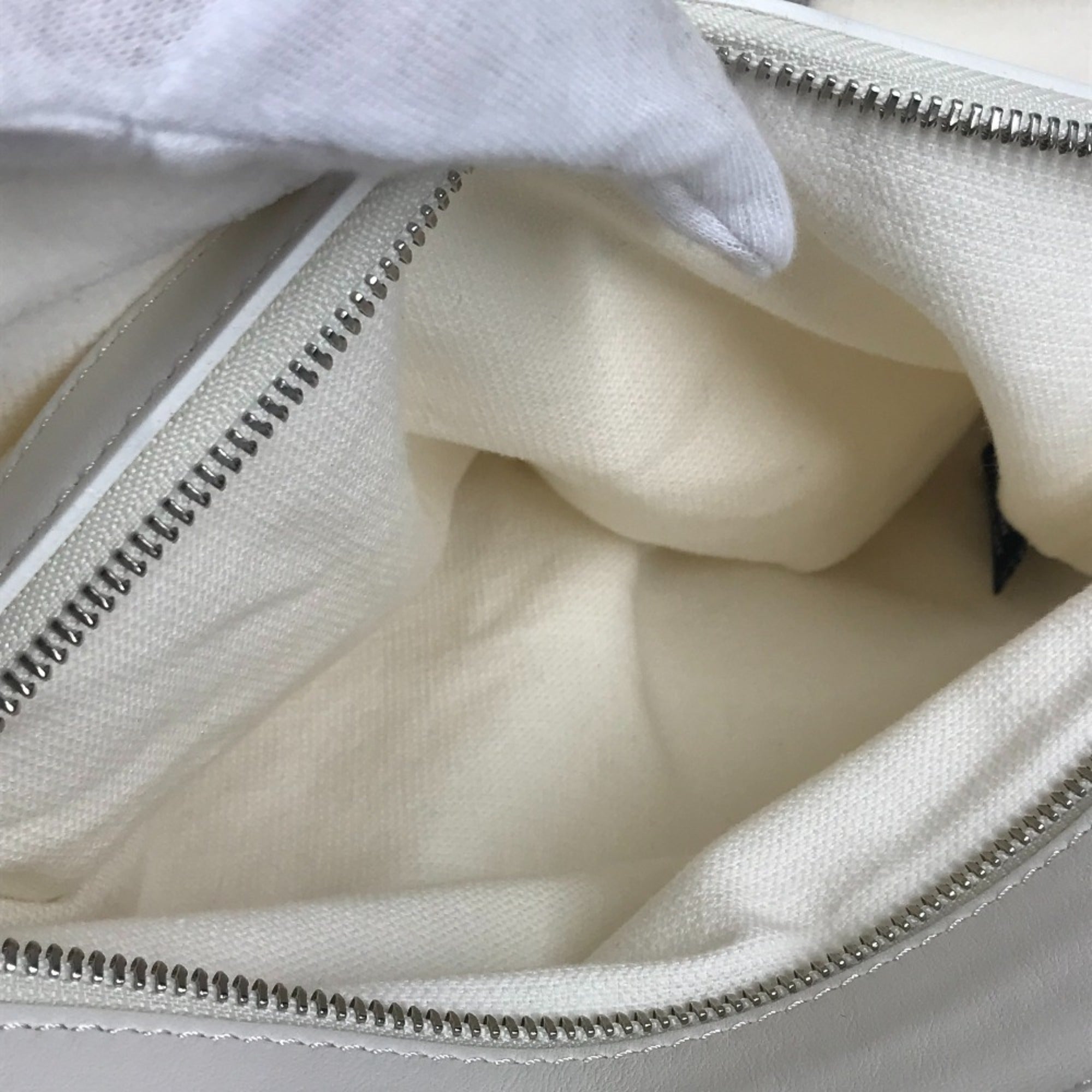 Chanel White Yellow Cotton Leather Beach Bag Shoulder Bag Tote Bag (Pre-Owned)