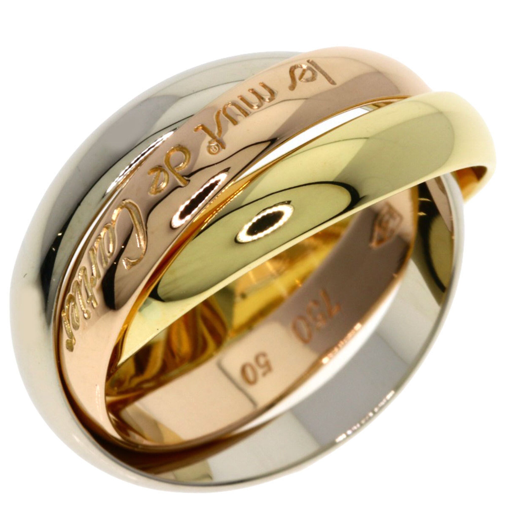 Cartier Yellow Gold (18K) Pink Gold (18K) White Gold (18K) Band Ring (Pre-Owned)