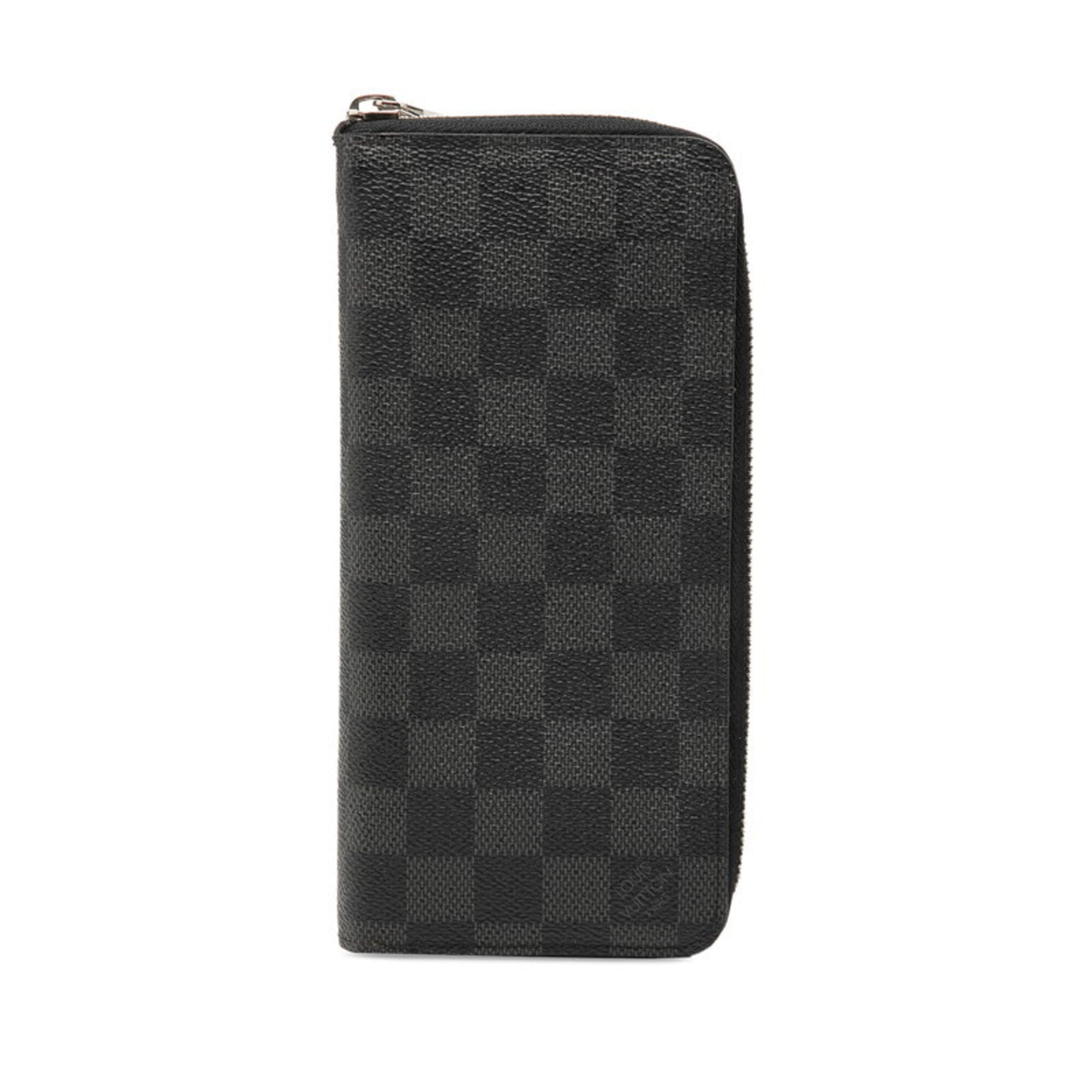 Louis Vuitton Black Damier Graphite Pvc Leather Coin Purse/Coin Case (Pre-Owned)