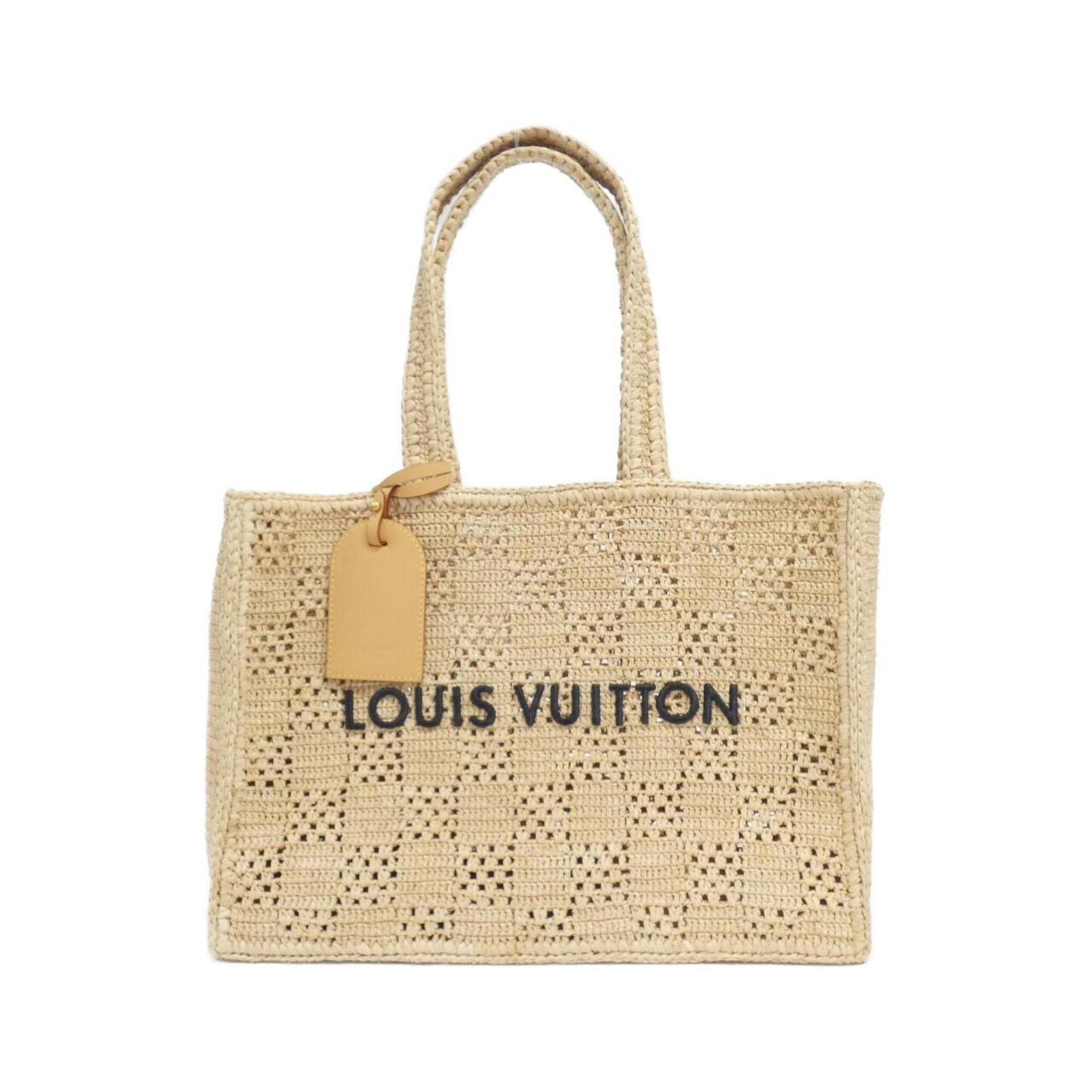Louis Vuitton Damier Beige Natural Raffia Handbag Pouch (Pre-Owned)