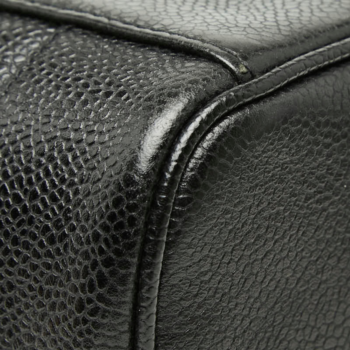 Chanel Black Grained Calfskin Vanity Bag (Pre-Owned)