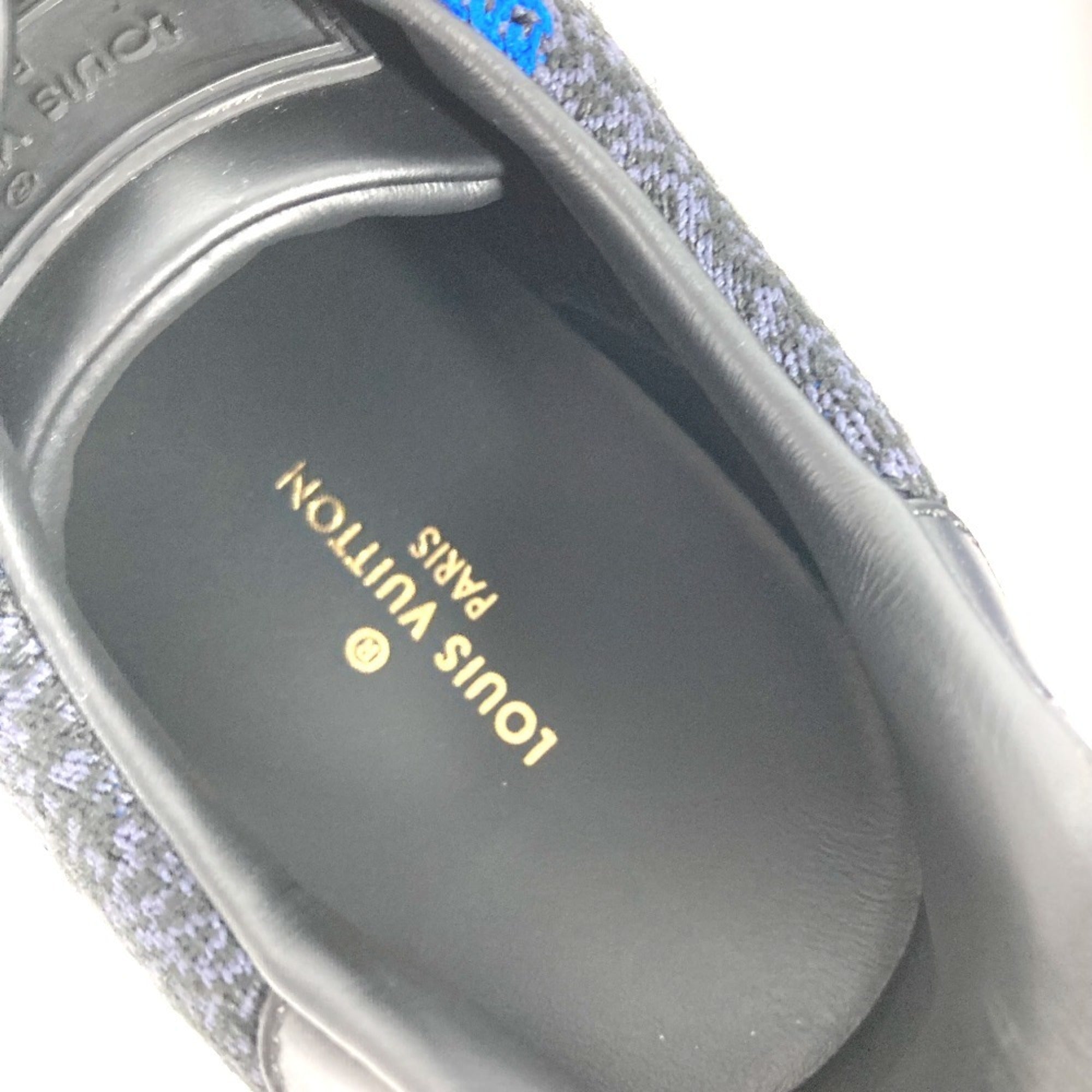 Louis Vuitton Black Blue Sneakers (Pre-Owned)