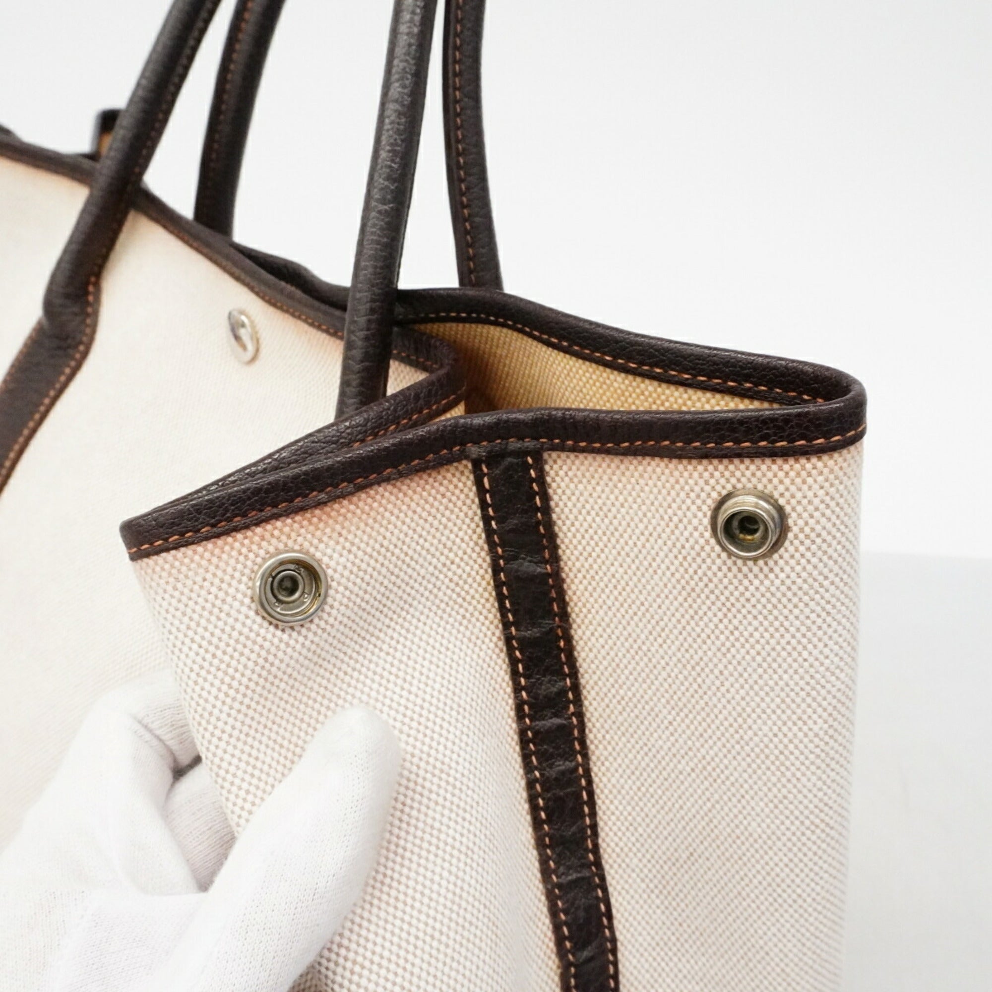 Hermes Brown Toile H Tote Bag (Pre-Owned)