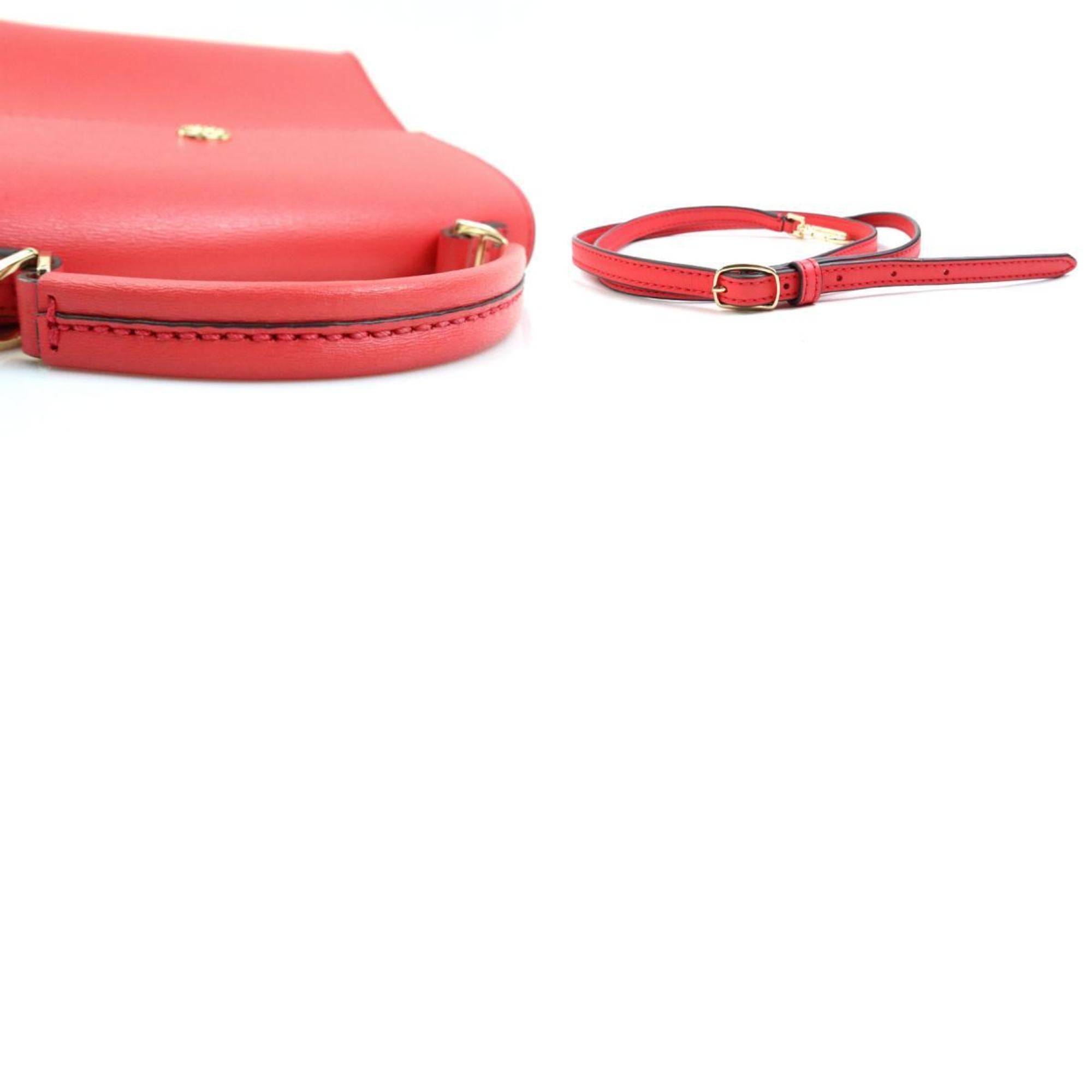 Tory Burch Pink Leather Handbag Shoulder Bag (Pre-Owned)