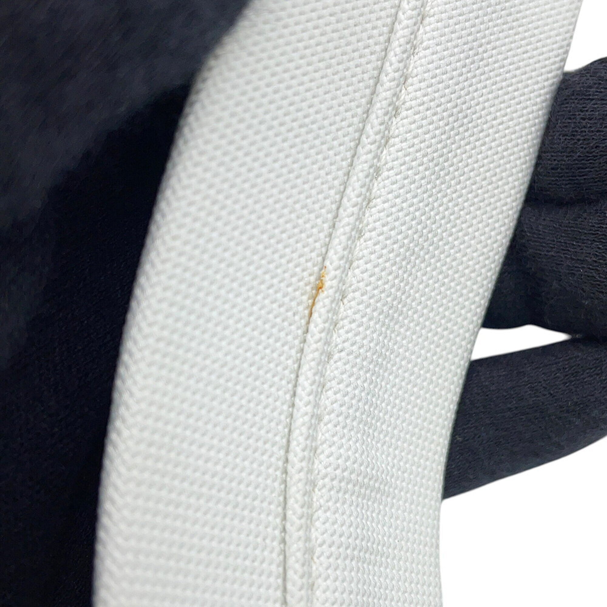 Balenciaga White Canvas Handbag Shoulder Bag (Pre-Owned)