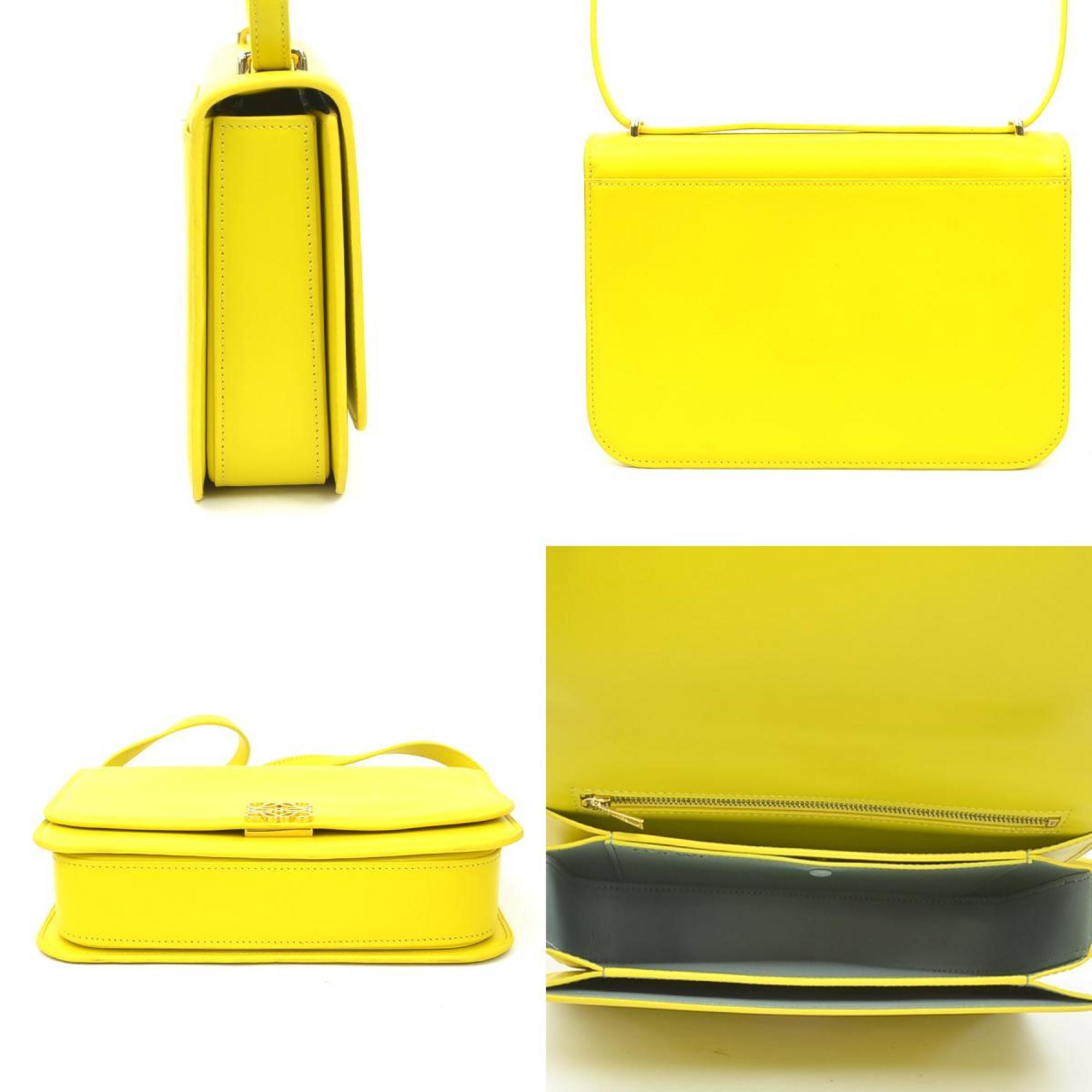 Loewe Yellow Leather Shoulder Bag (Pre-Owned)
