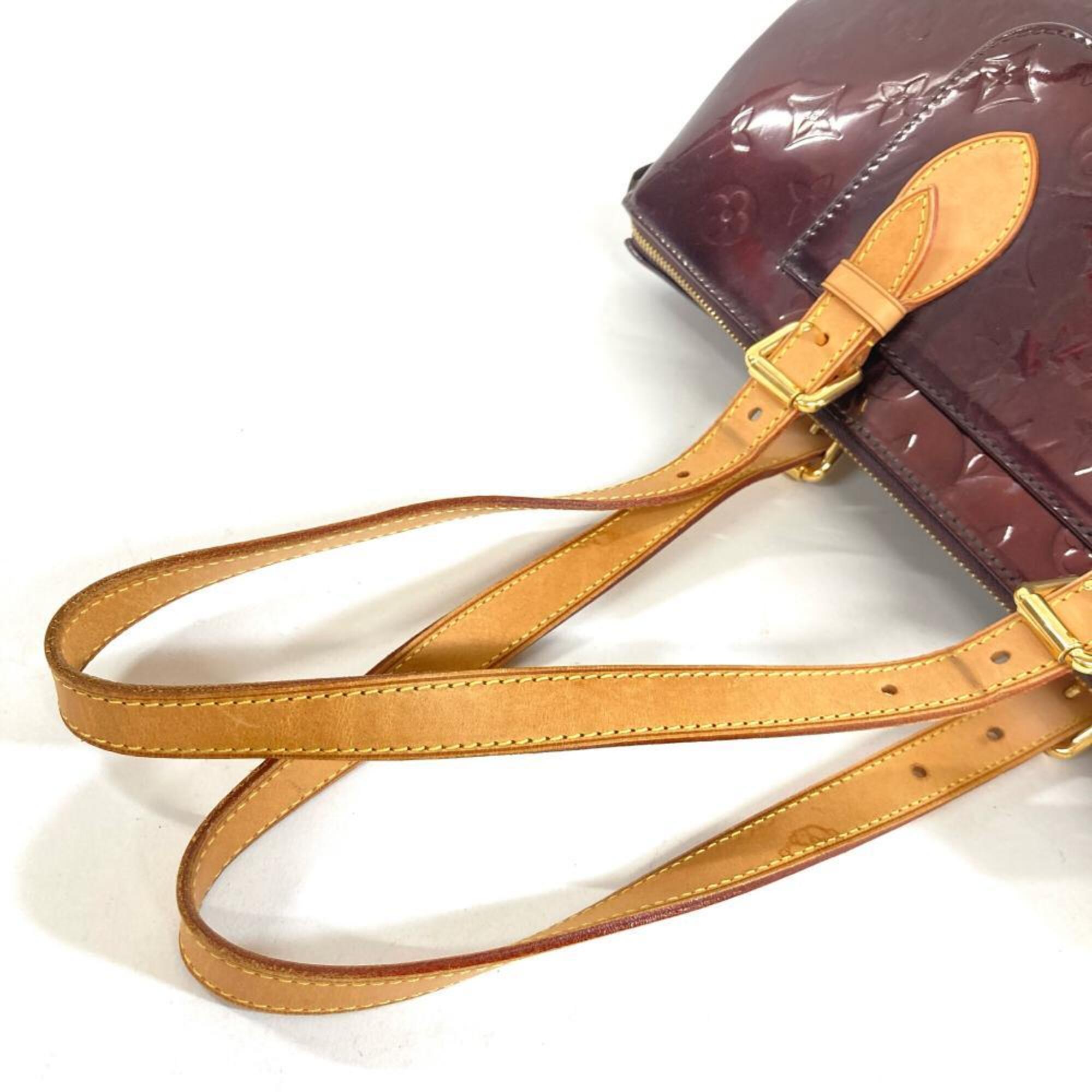 Louis Vuitton Red Color Wine Monogram Vernis Shoulder Bag (Pre-Owned)