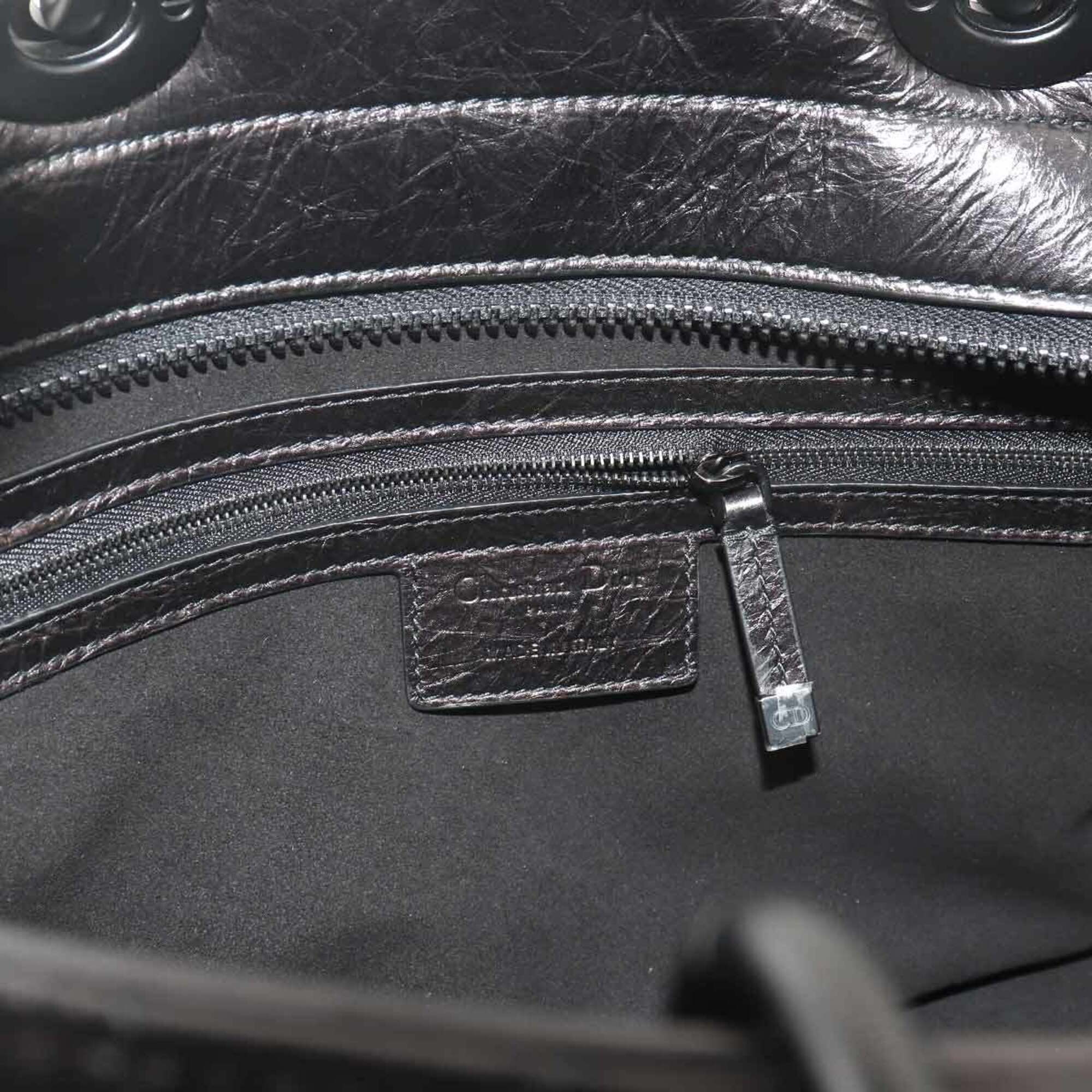 Christian Dior Black Leather Handbag (Pre-Owned)