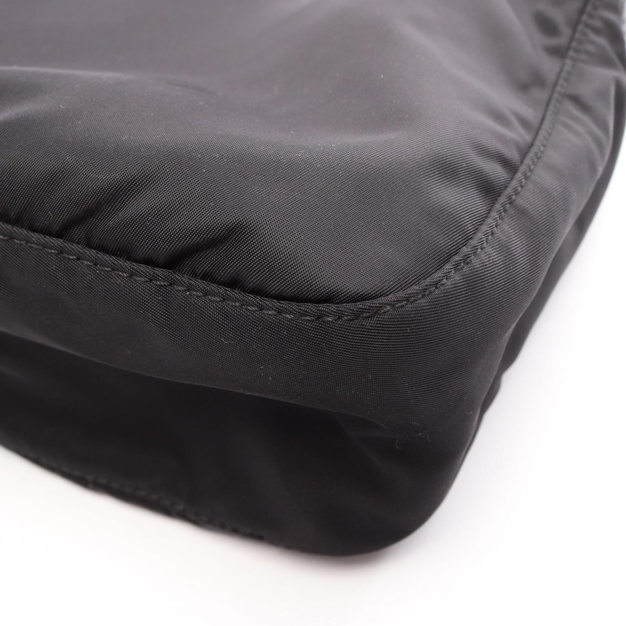 Prada Black Nylon Saffiano Handbag Shoulder Bag (Pre-Owned)