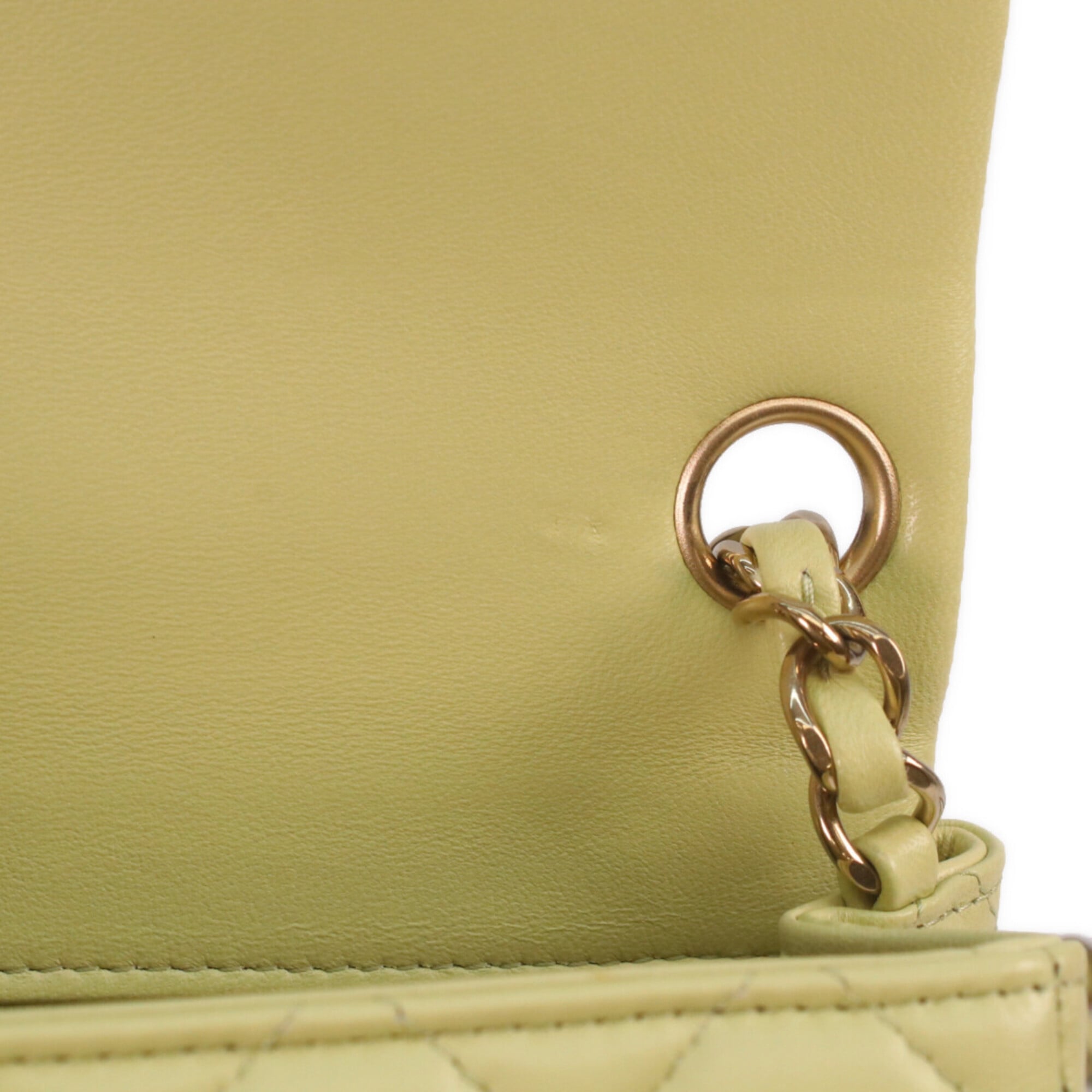 Chanel Gold Leather Shoulder Bag (Pre-Owned)