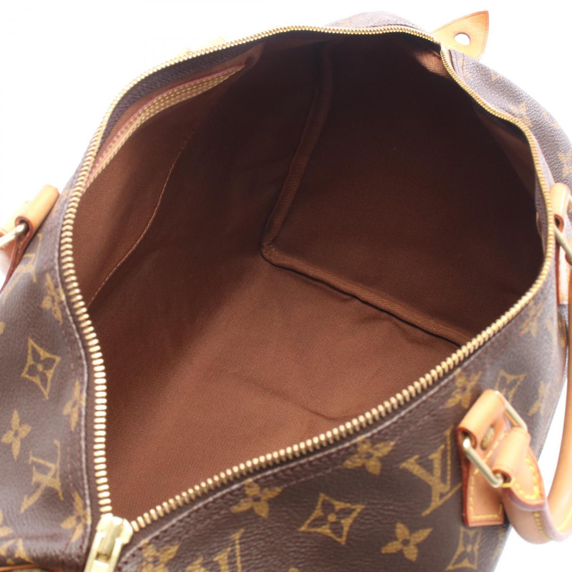 Louis Vuitton Brown Pvc Coated Canvas Leather Handbag (Pre-Owned)
