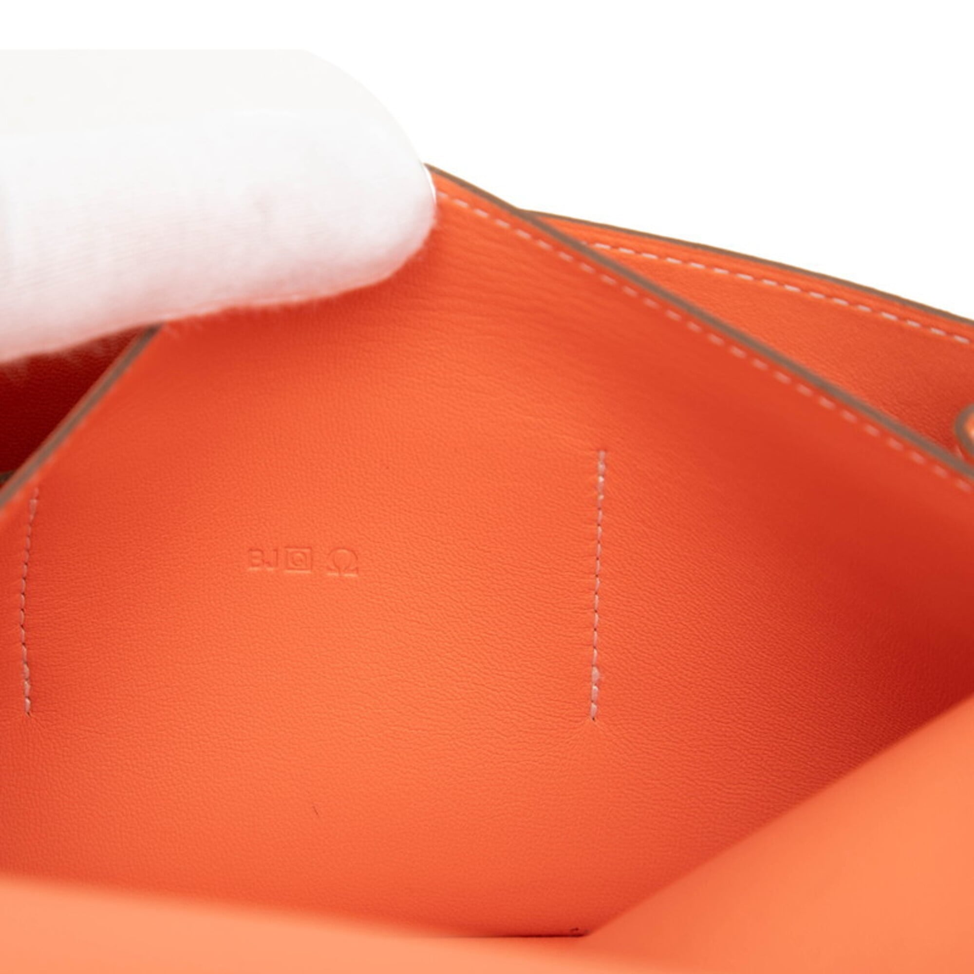 Hermes Orange Swift Leather Long Wallet (Bi-Fold) (Pre-Owned)