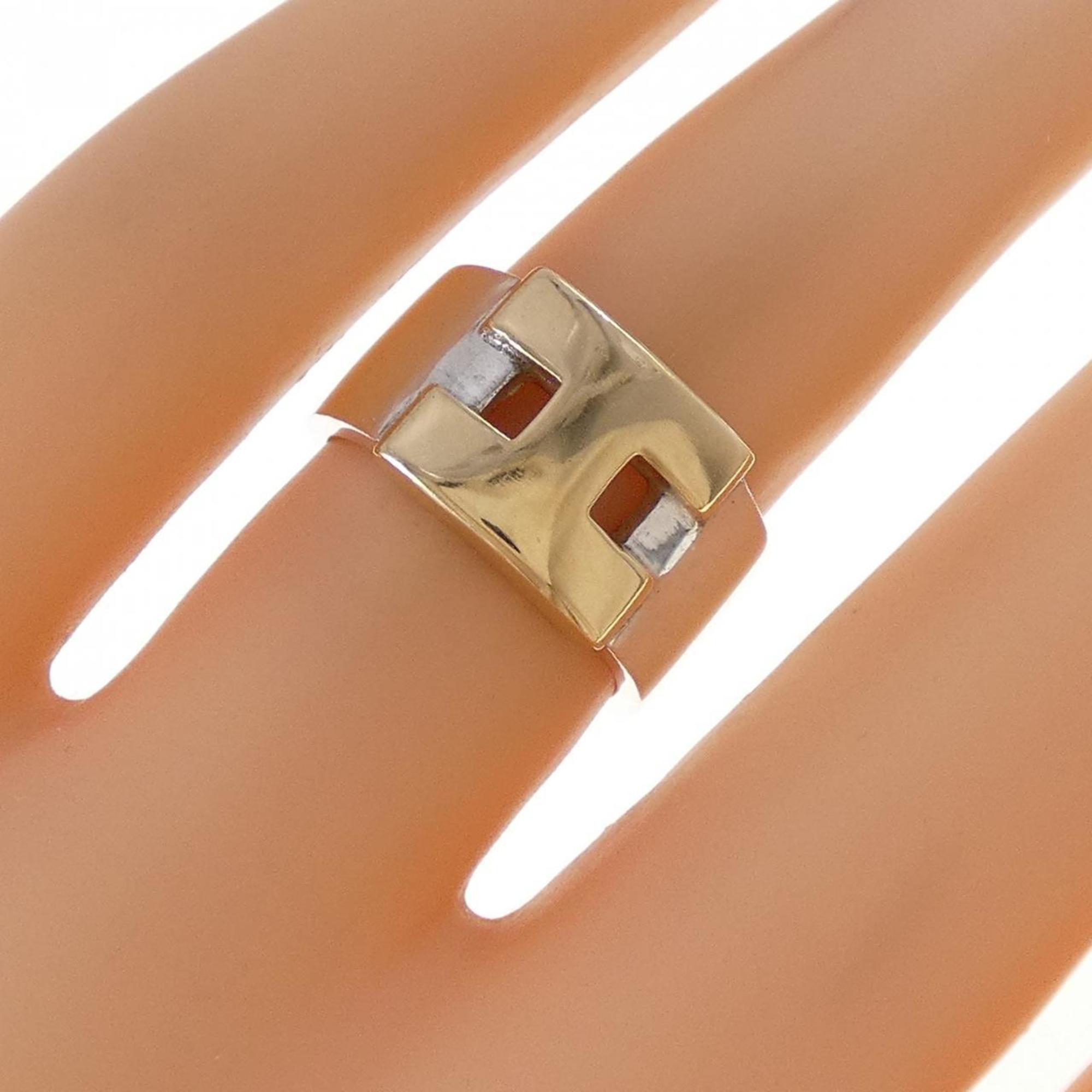 Hermes Silver Band Ring (Pre-Owned)