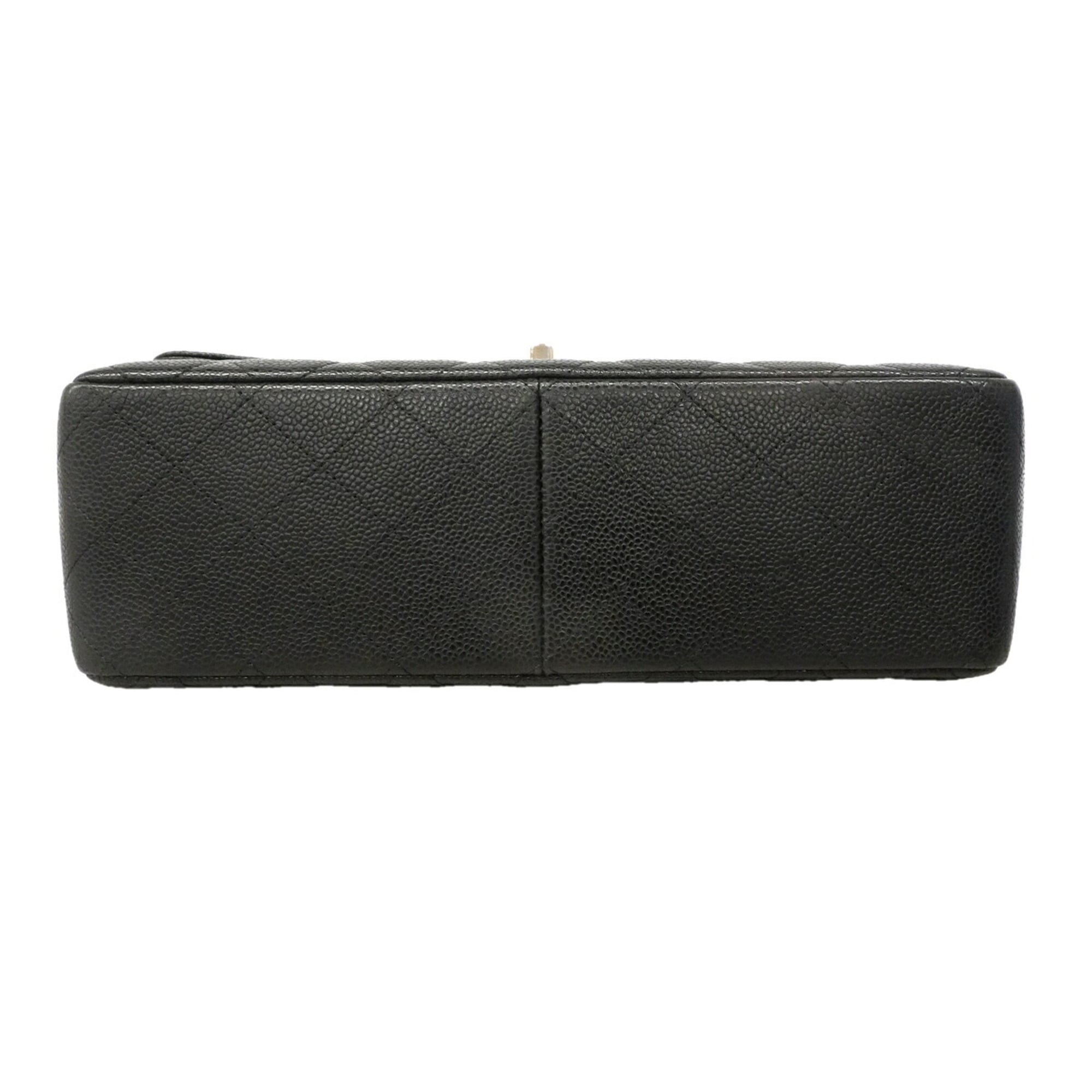 Chanel Black Grained Calfskin Shoulder Bag (Pre-Owned)