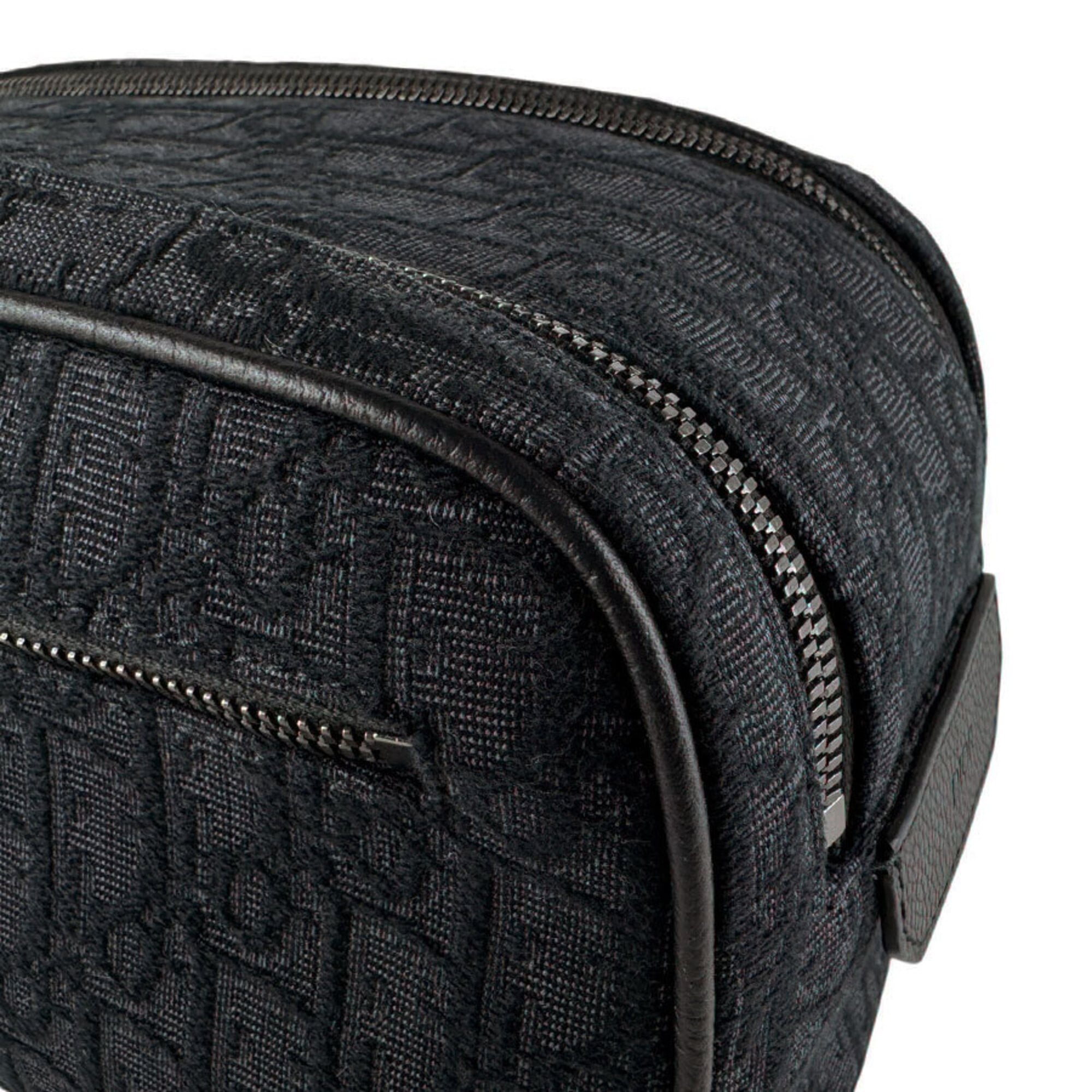 Christian Dior Black Canvas Clutch Bag Handbag (Pre-Owned)