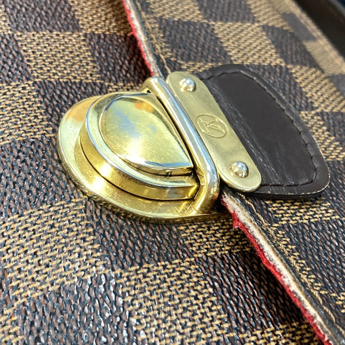 Louis Vuitton Damier Brown Damier Canvas Ebene Damier Canvas Shoulder Bag (Pre-Owned)
