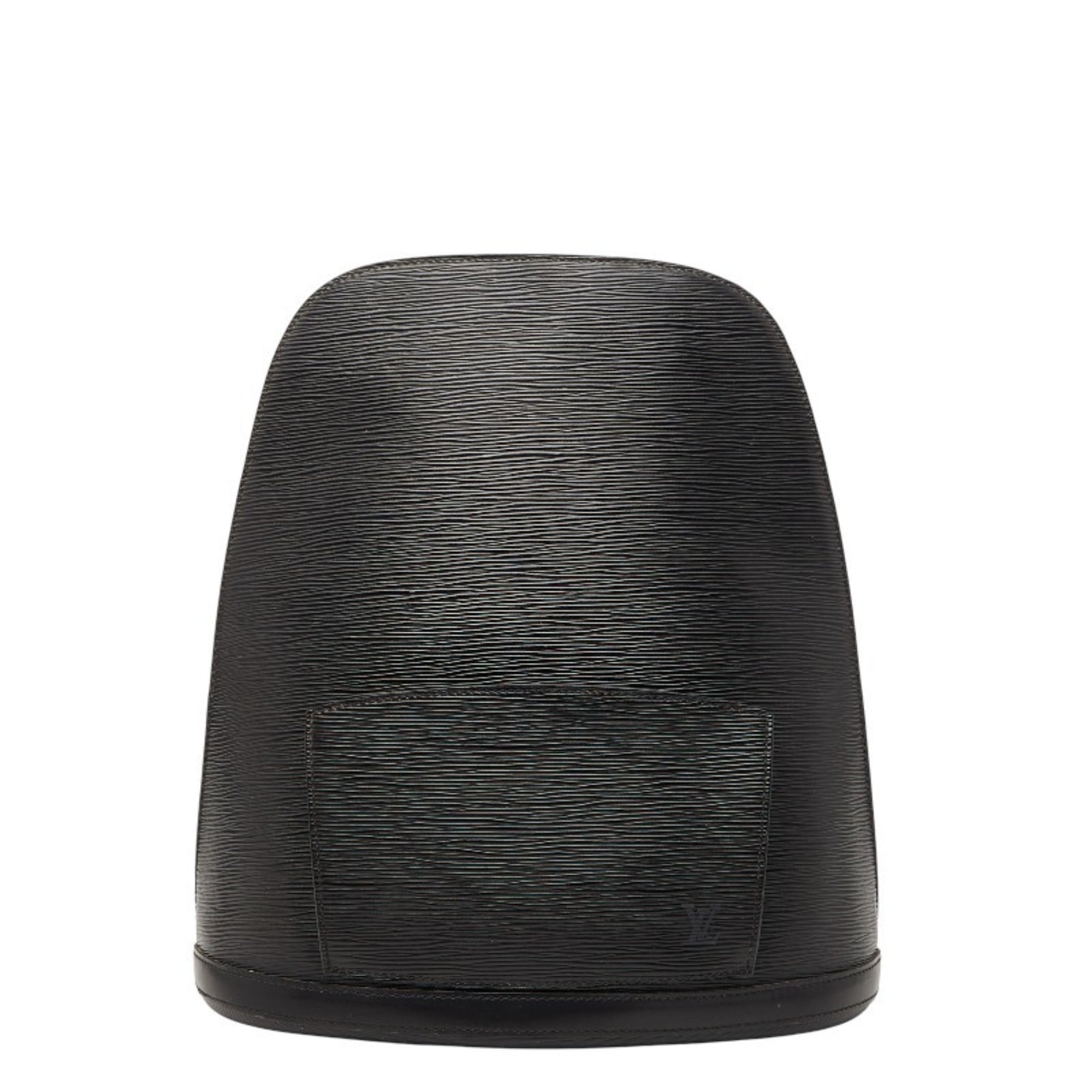 Louis Vuitton Black Noir Leather Backpack (Pre-Owned)