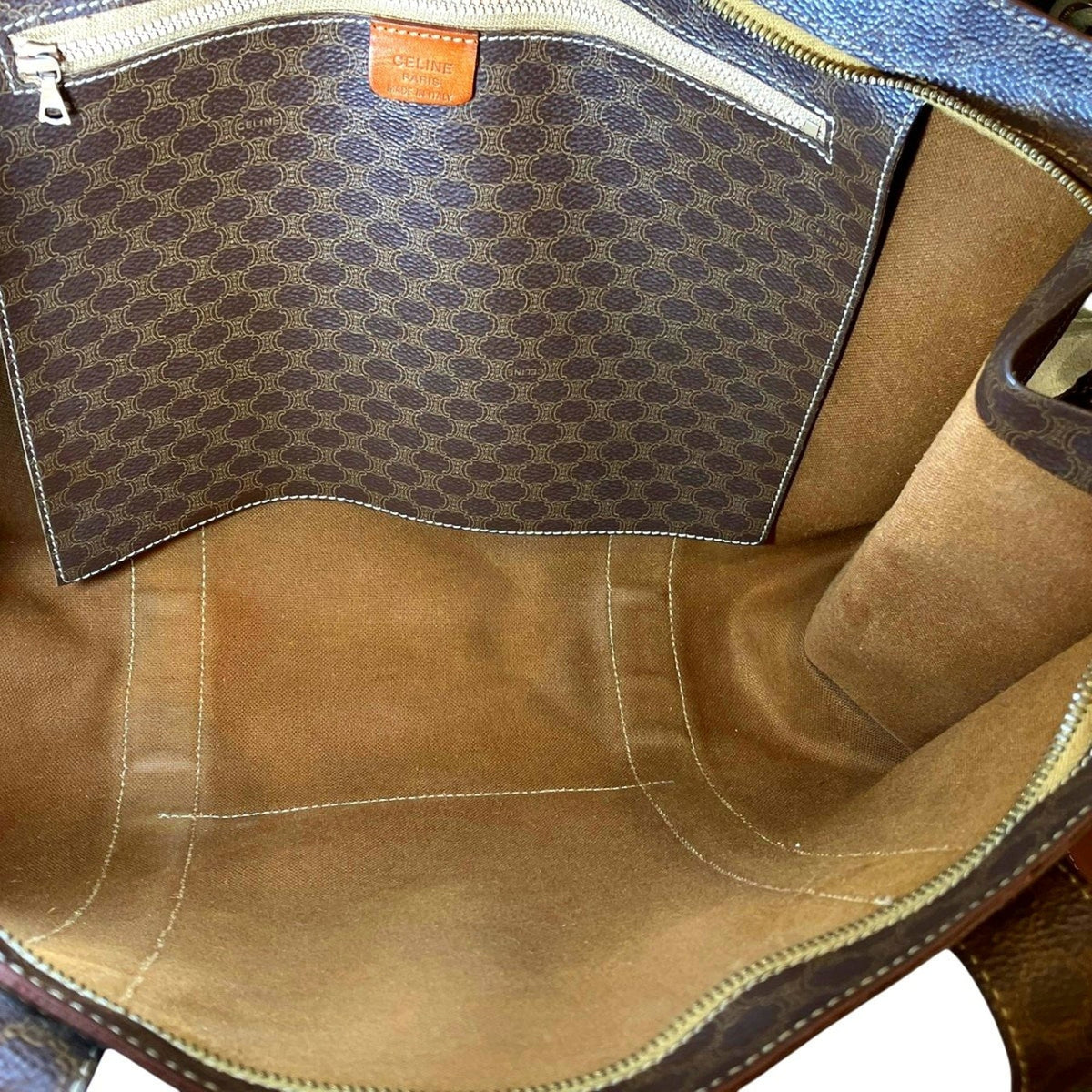 Celine Brown Pvc Tote Bag (Pre-Owned)